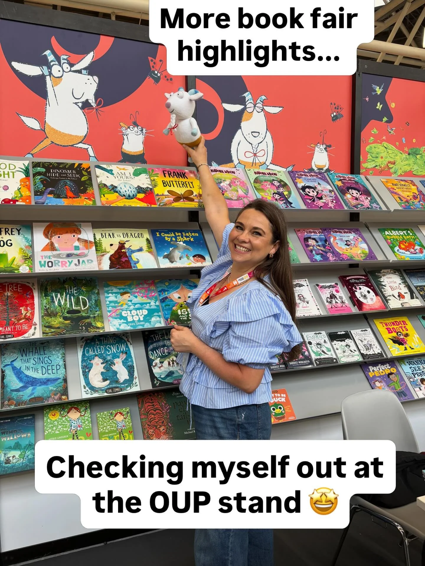 Another fabulously soggy day at @bolognachildrensbookfair ! But who needs sunshine when you&rsquo;ve got this much baaa-rilliance under one roof? Love, love, love bumping into fab hoomans and making new fur friends! @raggyrat @oupchildrens @agentalic