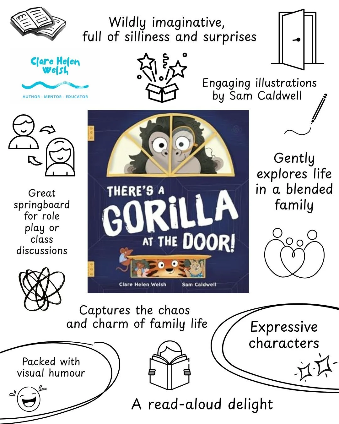 There's a Gorilla at the Door (illustrated by Sam Caldwell)
