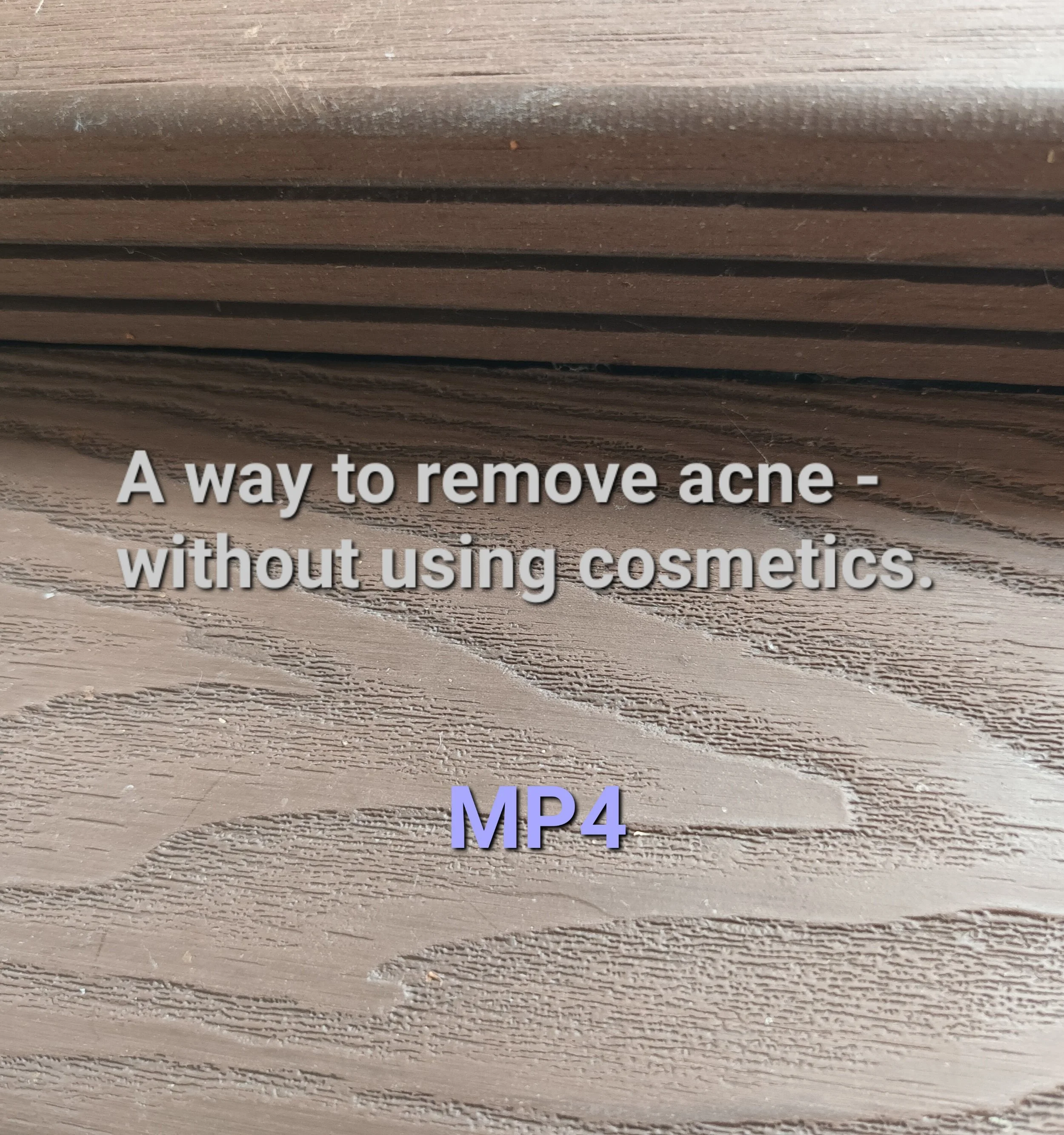 《Who's cup》A way to remove acne - without using cosmetics.  (MP4)