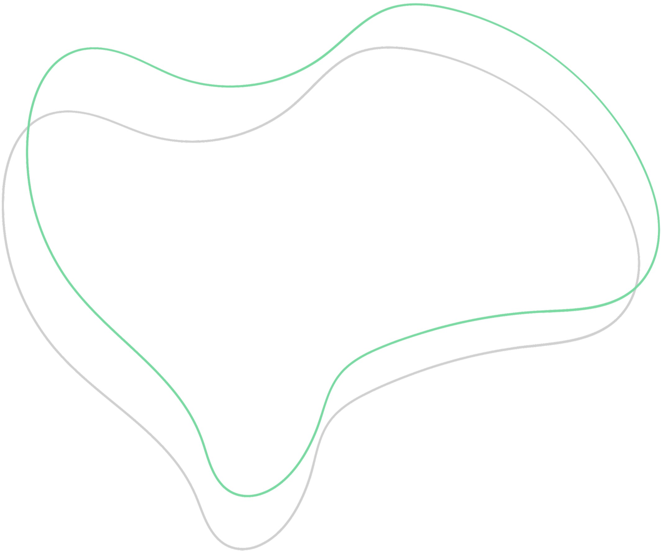 Light green and white lines