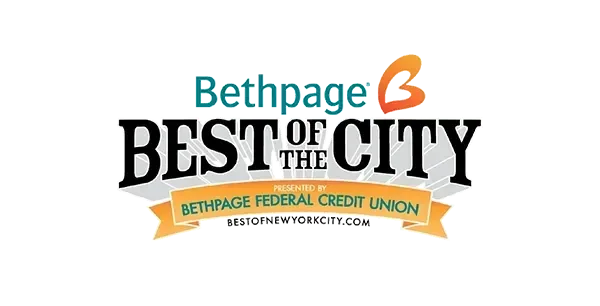 Logo for Bethpage Best of the City presented by Bethpage Federal Credit Union.