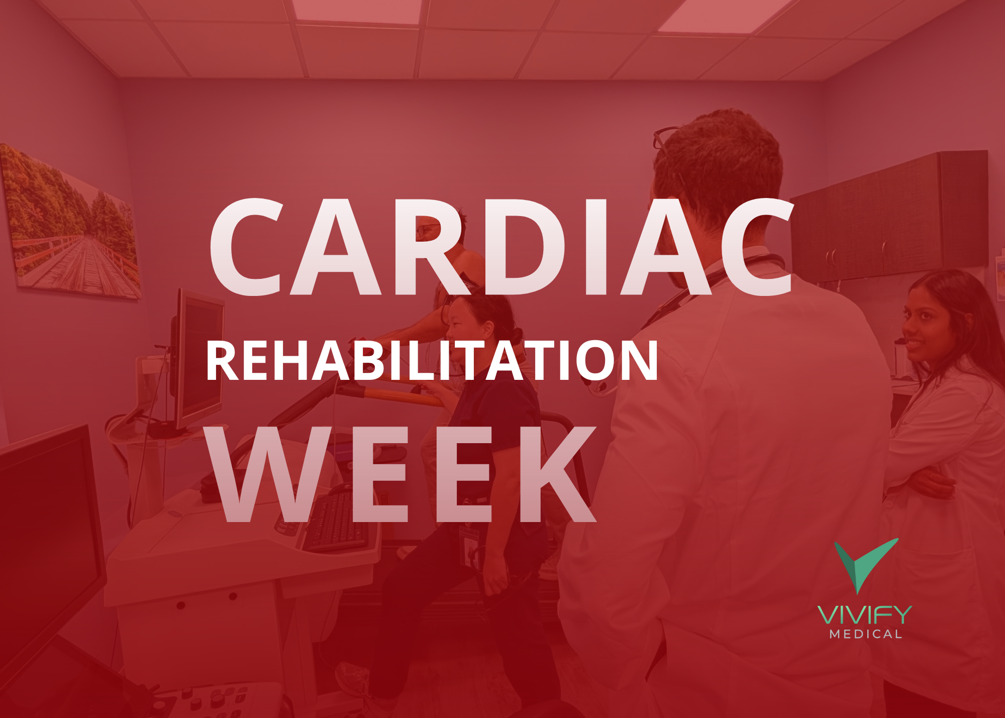 Cardiac rehabilitation exercise session for heart failure patient under medical supervision in NYC