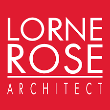 Lorne Rose Architect Logo in Red Box