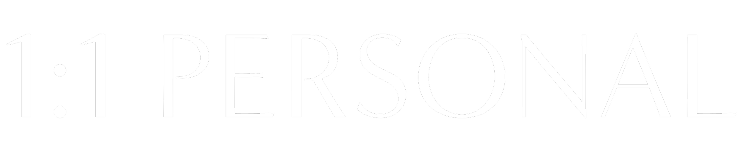 Text that reads '1. PERSONAL' in white on a black background.