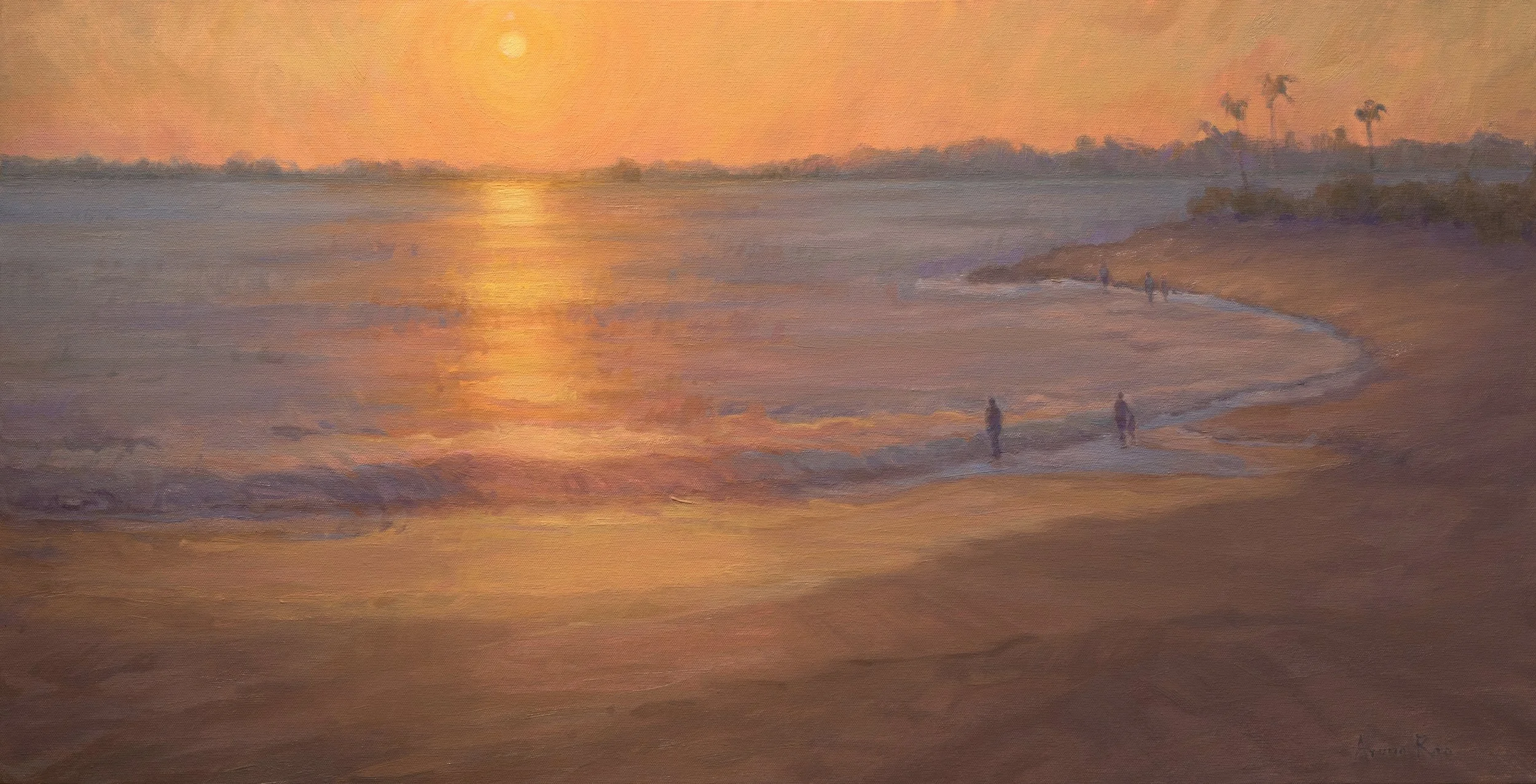 winter-sun-coastal-sunset-shimmer-painting-aruna-rao-18x36-2.jpg