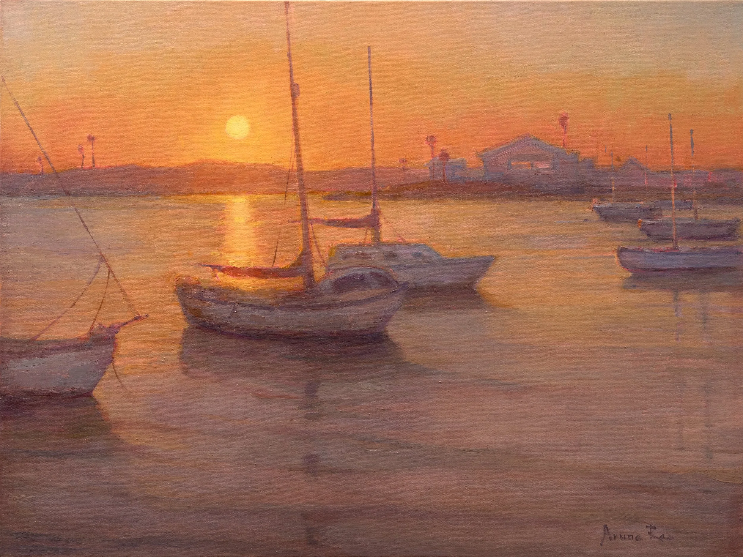 Morning Mooring, 18x24