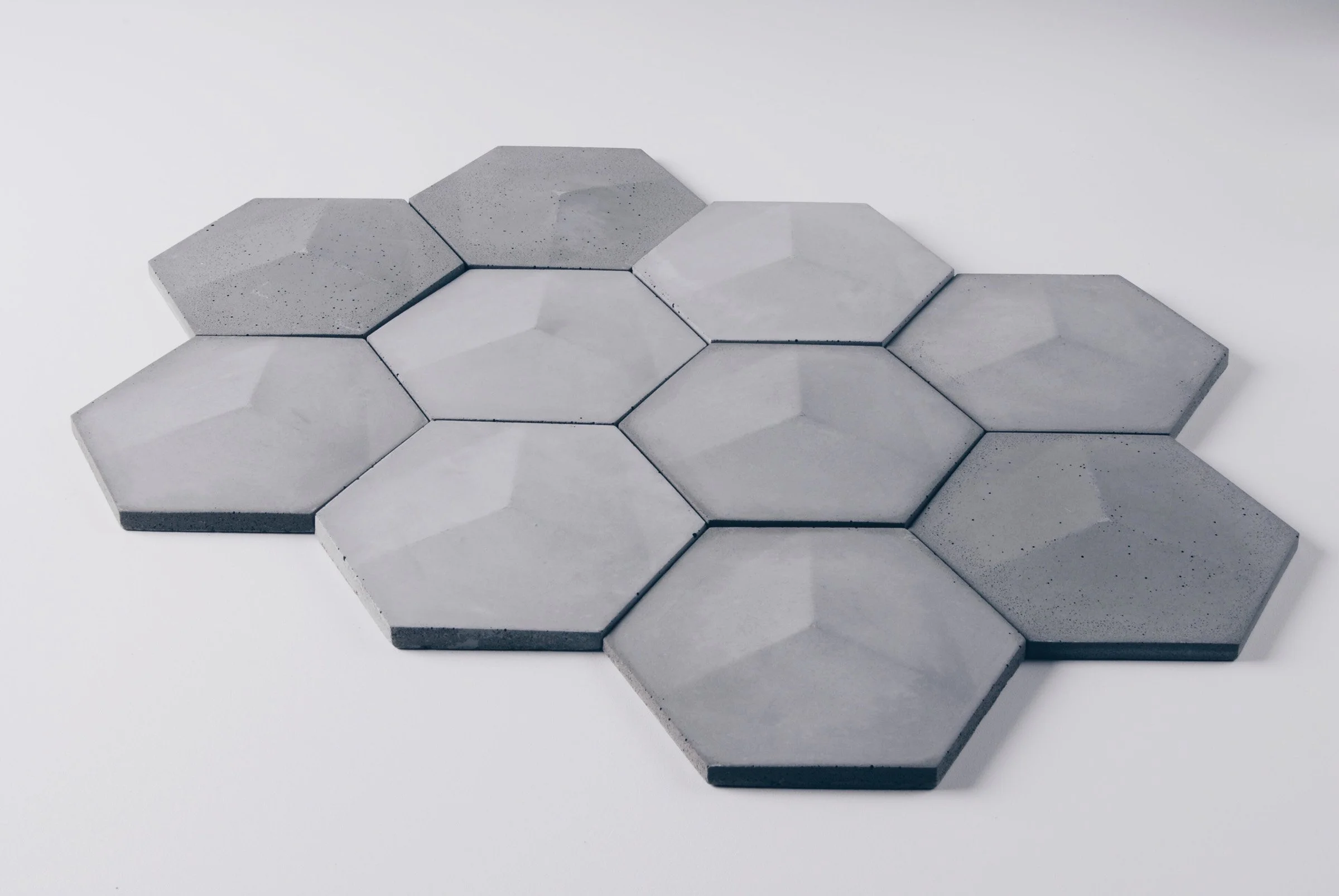 Modern 6x6 inch 3D tile crafted from high-strength concrete