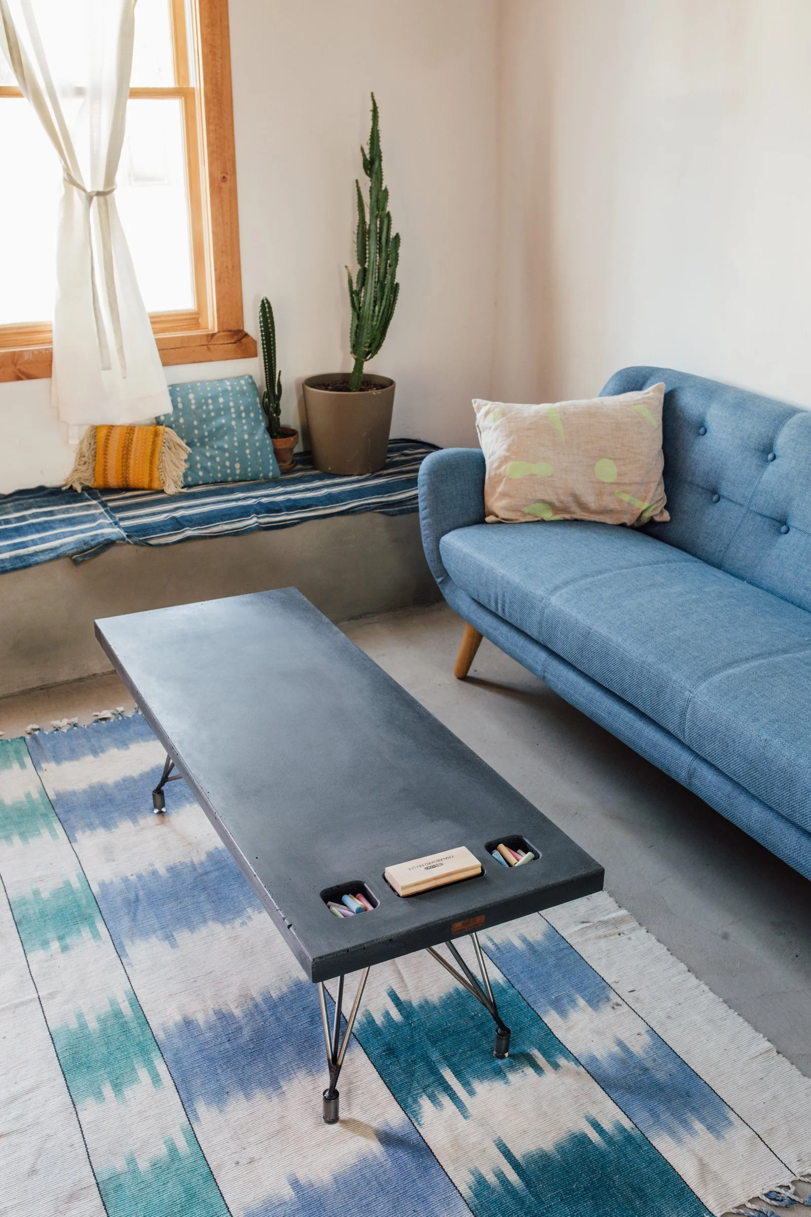 Slate Coffee Table designed for writing, sketching, and brainstorming