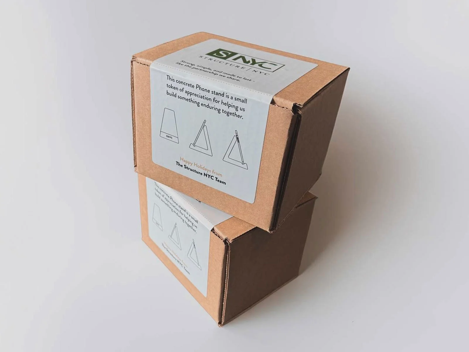 Durable concrete desk accessory designed for corporate promotional gifts