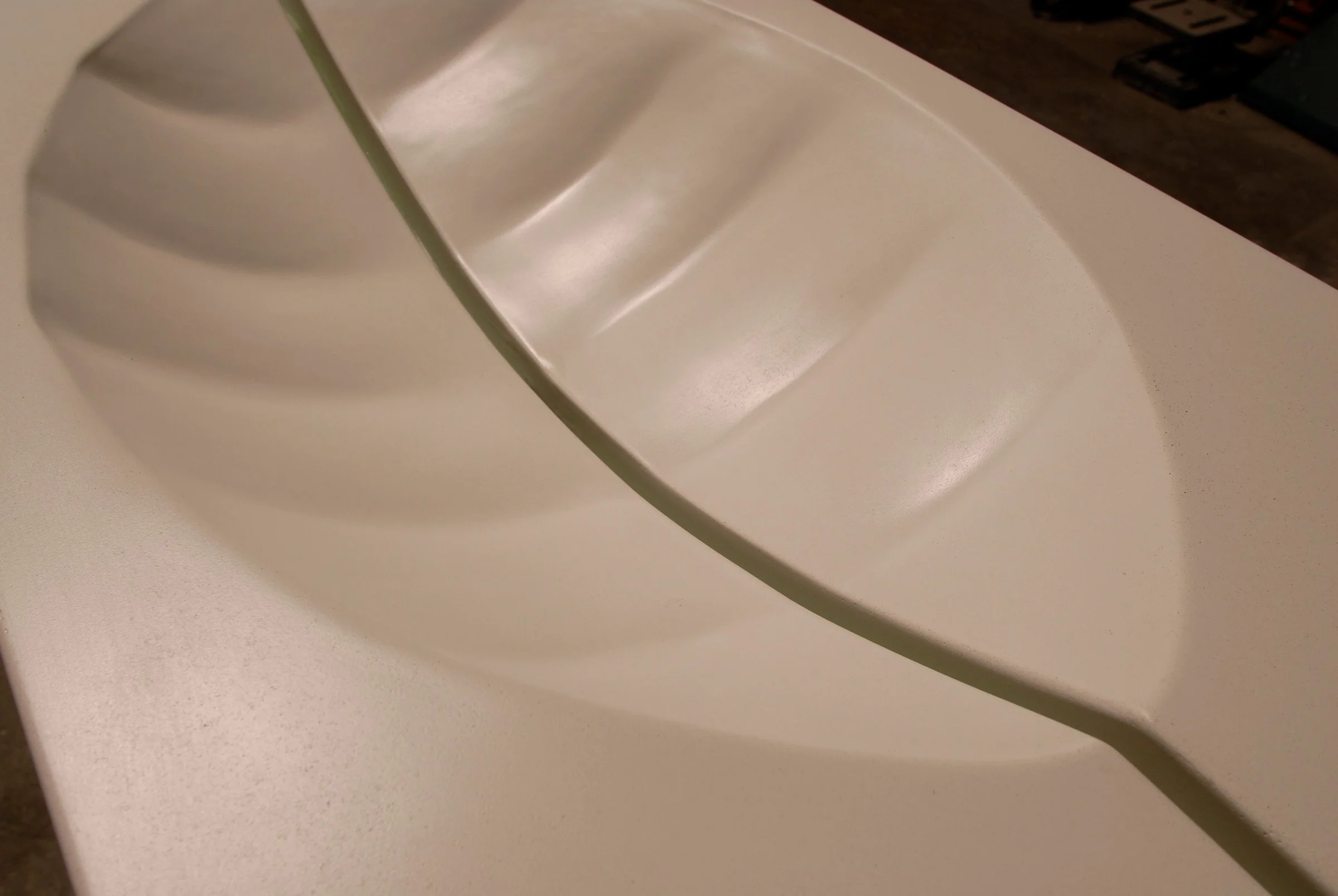 Vintage Gore Design Co. concrete sink highlighting early innovation in healthy concrete.