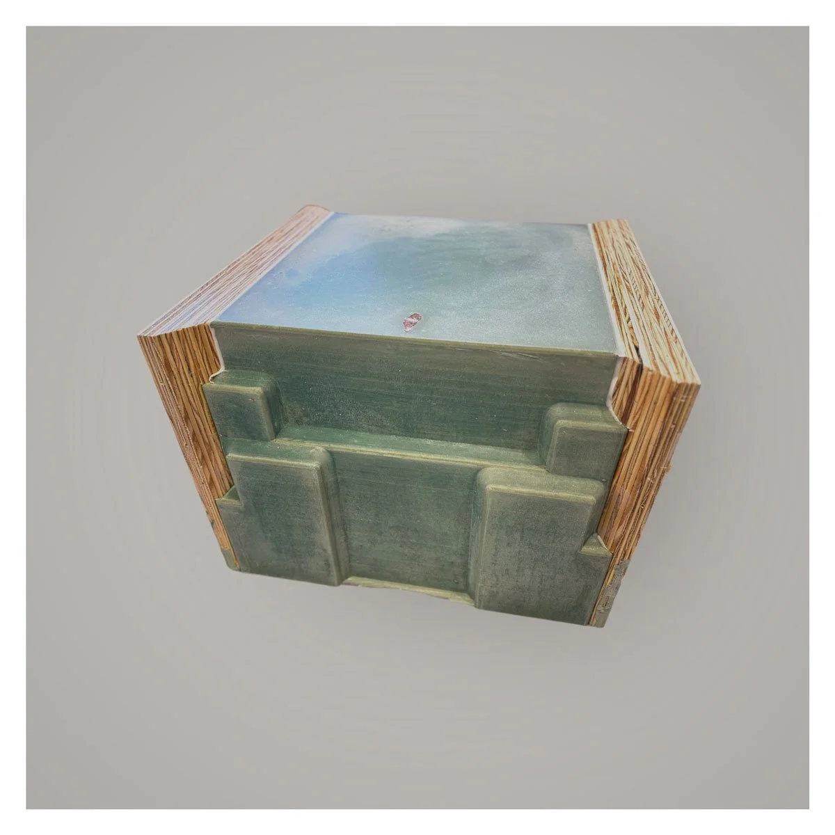 The wood form for a concrete CODEX side table