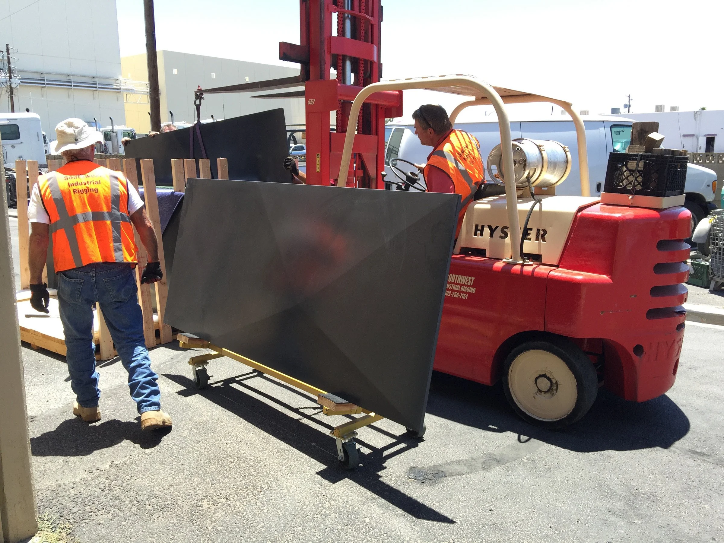 Large-format concrete tiles handmade in Wichita, Kansas USA