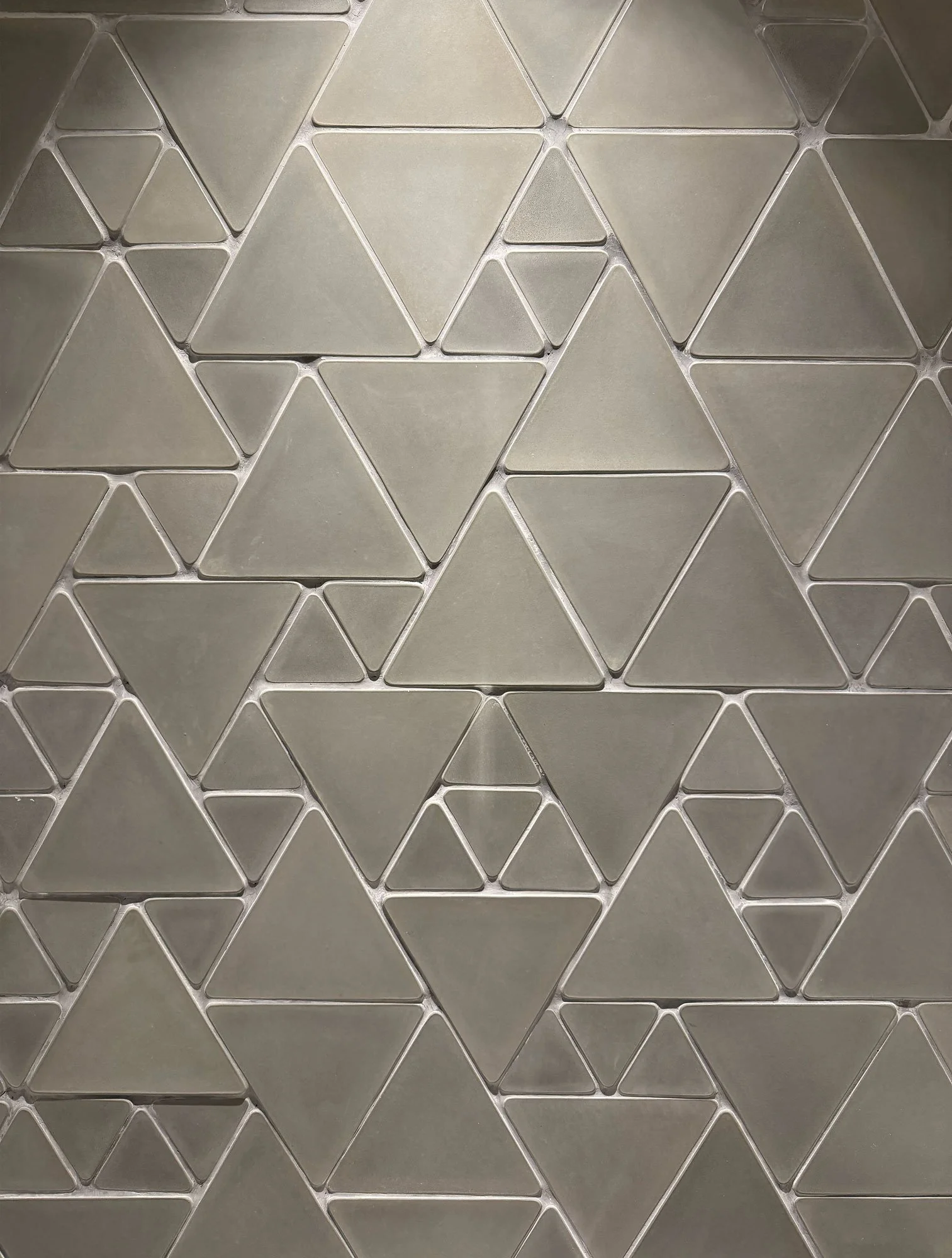 Artisan concrete tile for modern floors and feature wall applications