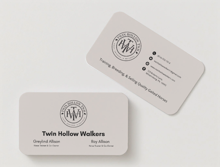 Twin Hollow TWH Business Cards