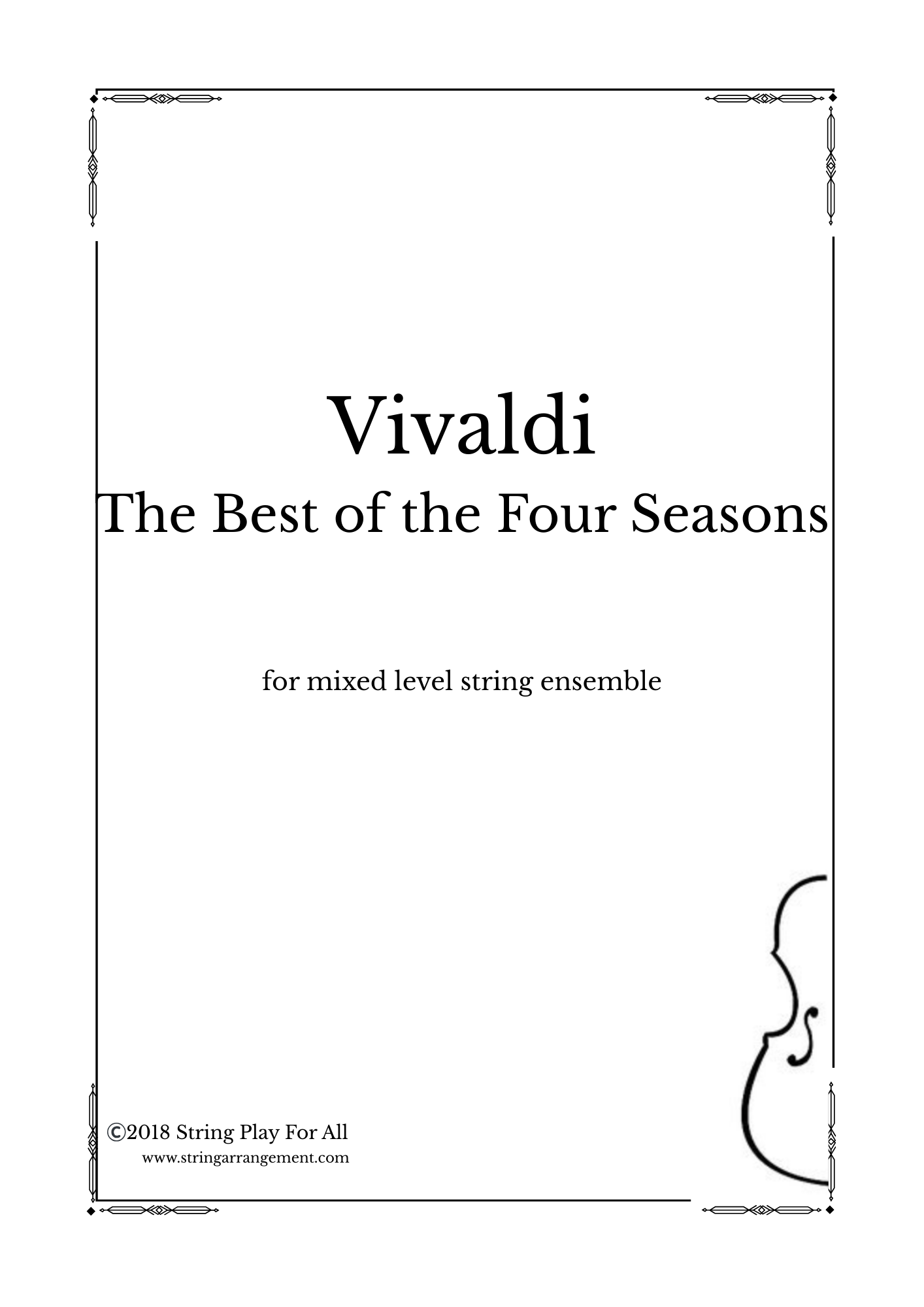 Vivaldi- The Best of the Four Seasons for multi level string ensemble