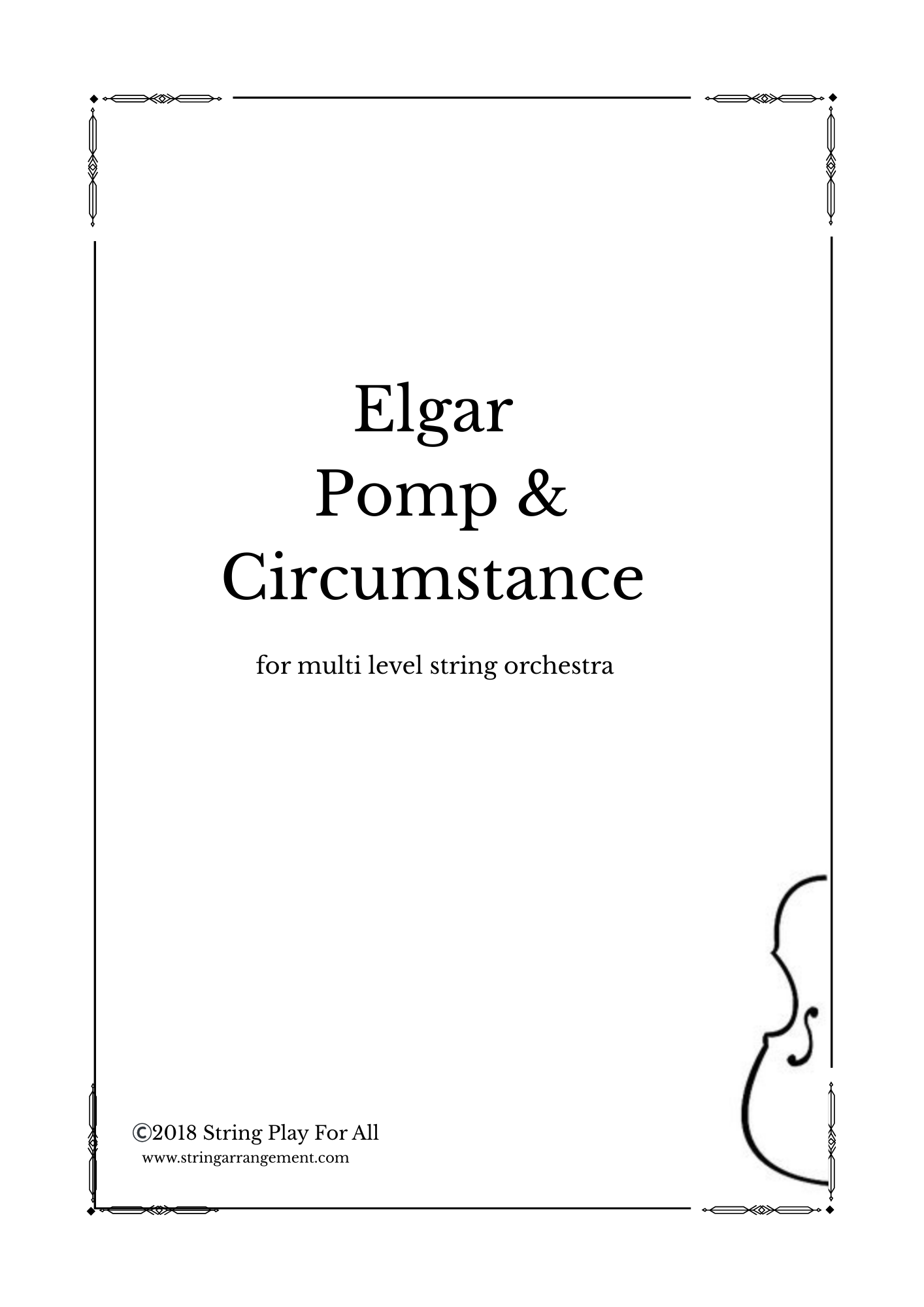 Elgar- Pomp and Circumstance for multi level string orchestra
