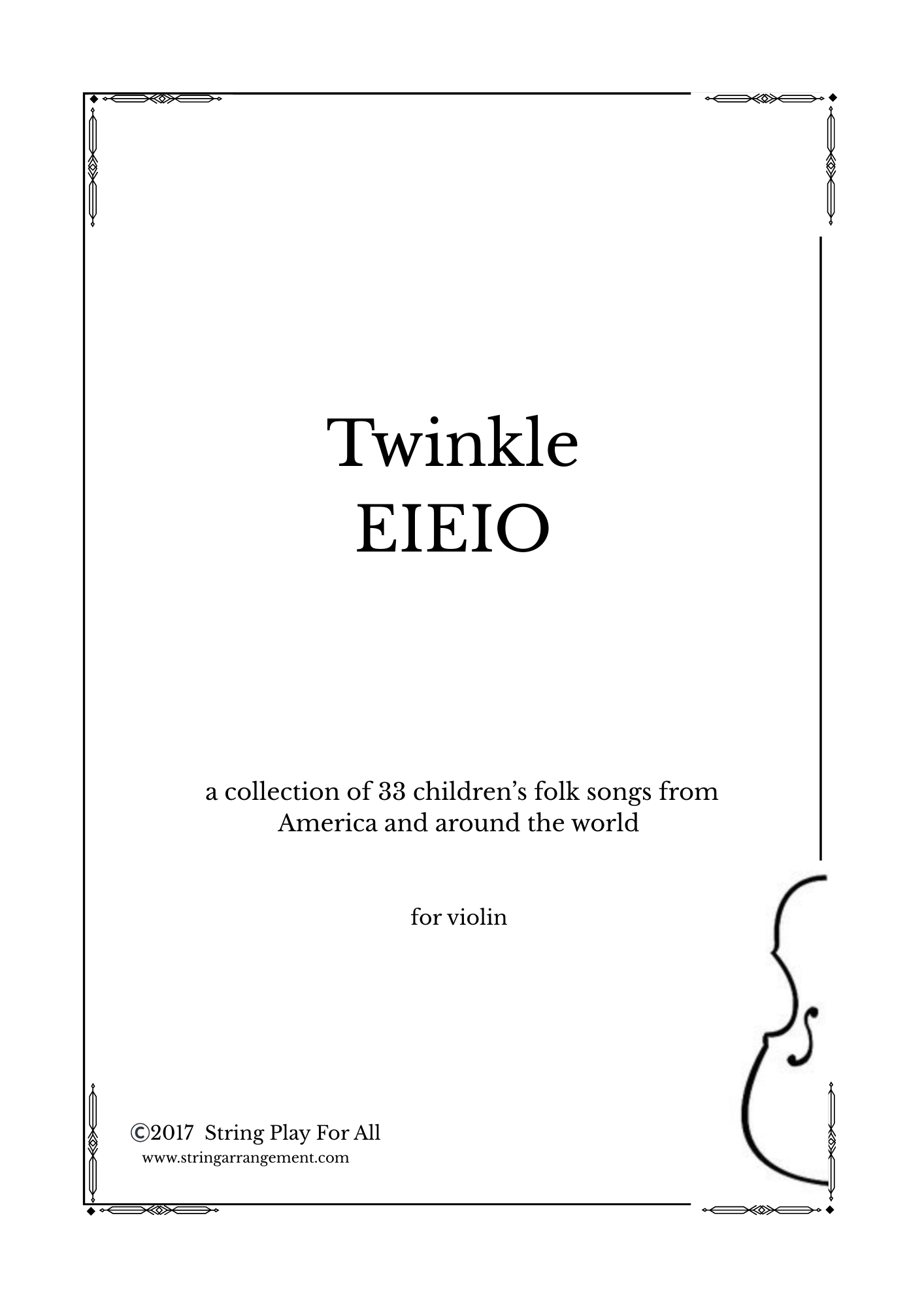 Twinkle EIEIO - for beginning violinists