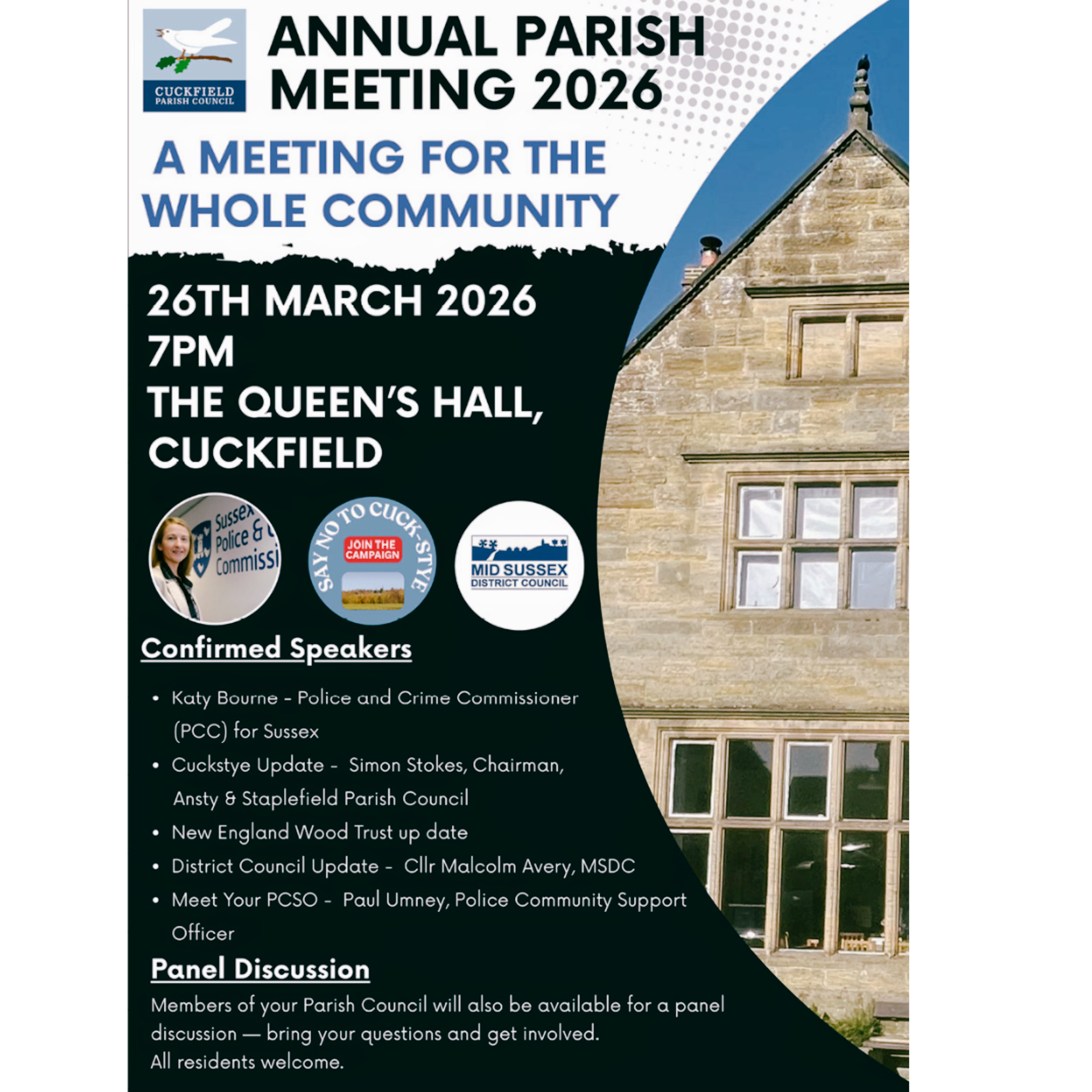 Police and Crime Commissioner to speak at Cuckfield AGM