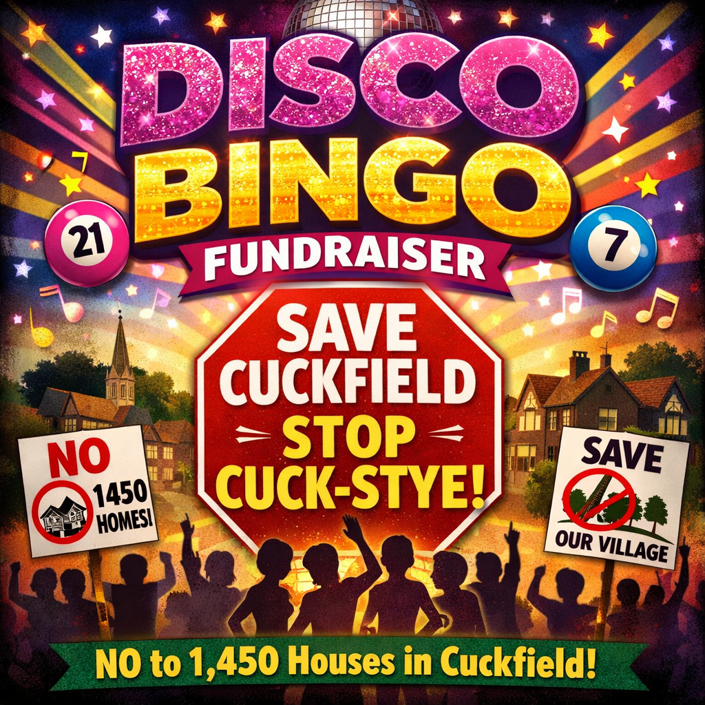 Disco Bingo night is another step to help stop property developer taking wrecking ball to Cuckfield’s heritage