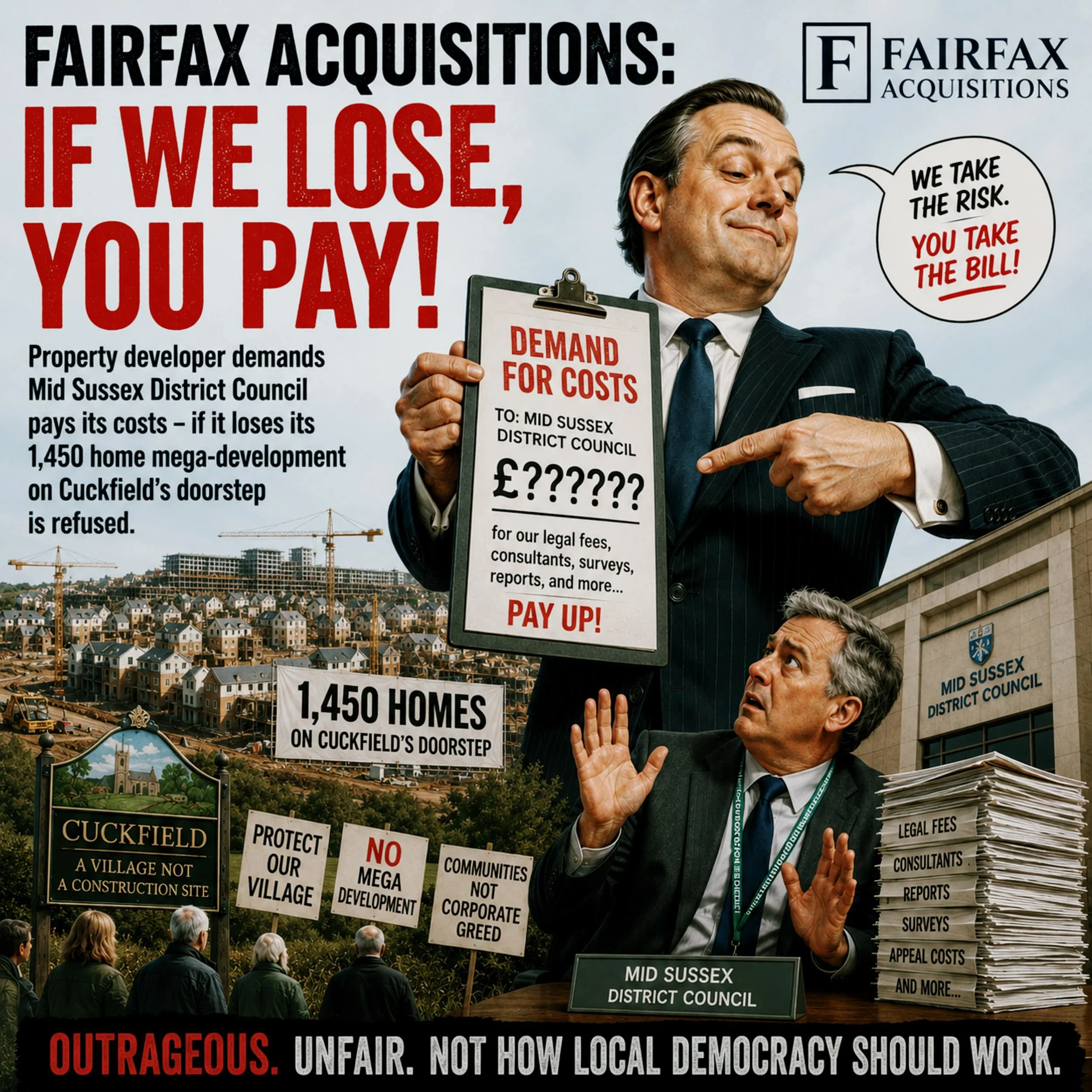 Property developer Fairfax plans to claim costs if it loses Cuck-Stye appeal