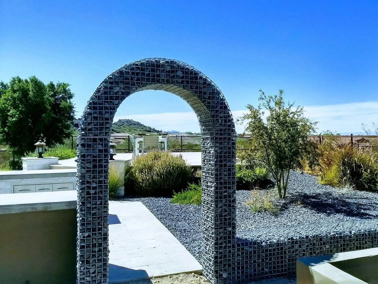 Custom Gabion Landscape
