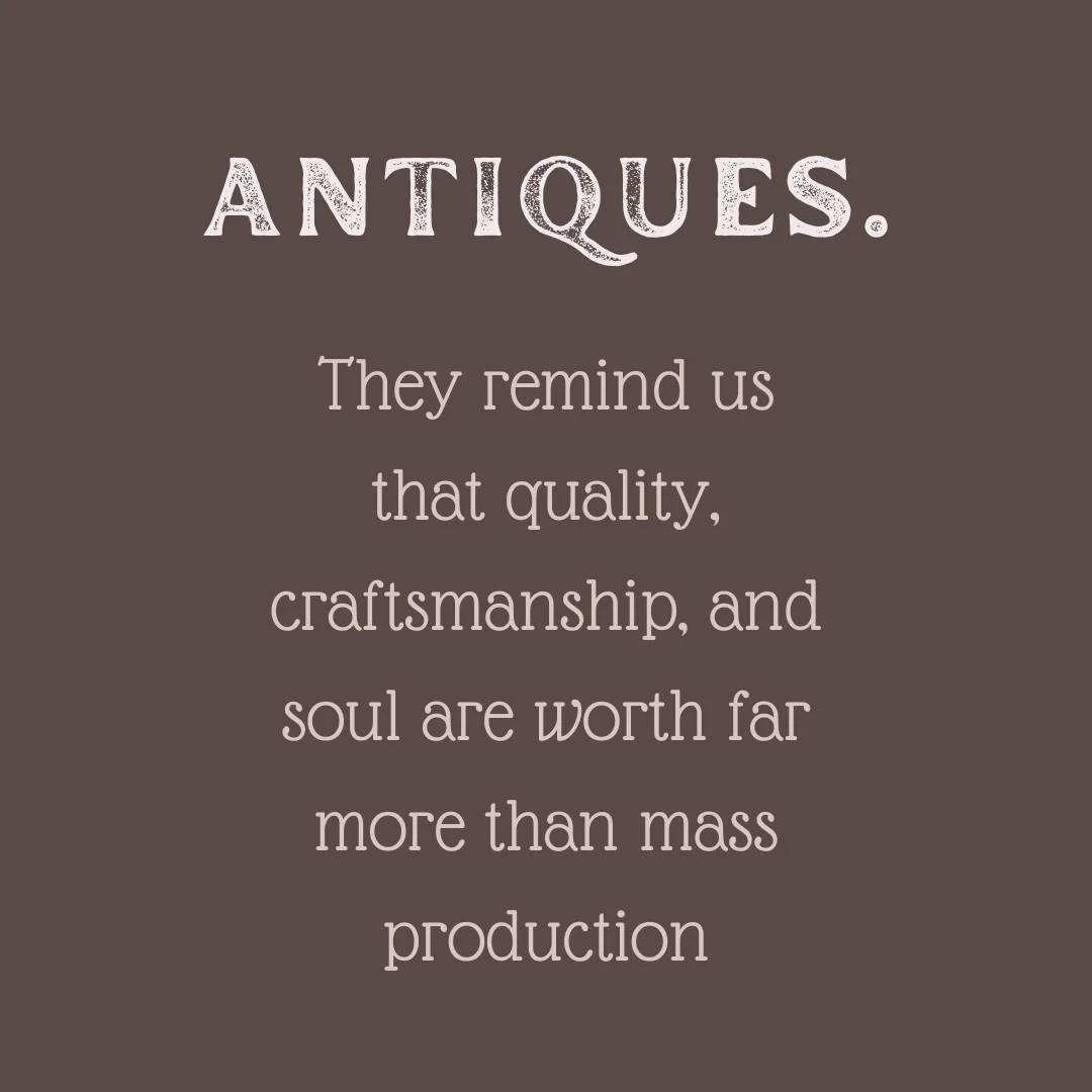 New Doesn't Always Mean Better.

#Antiques #AntiqueDecor #VintageVibes #VintageStyle #VintageLovers #AntiqueStore #AntiqueShopping
#VintageTreasure  #AntiqueFinds #AntiqueCollector #VintageDecor