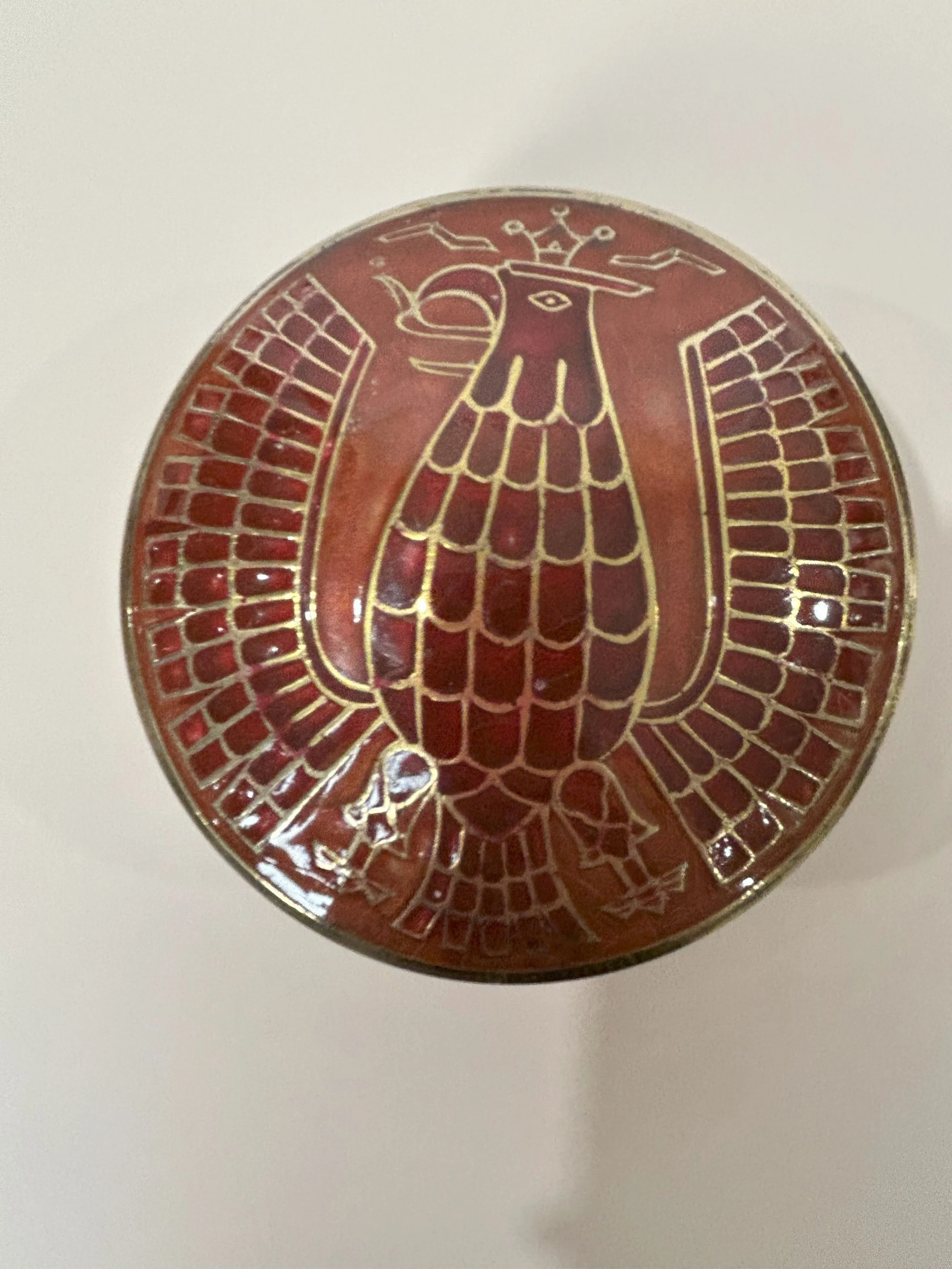 Trinket Box with Lid - Eagle Design