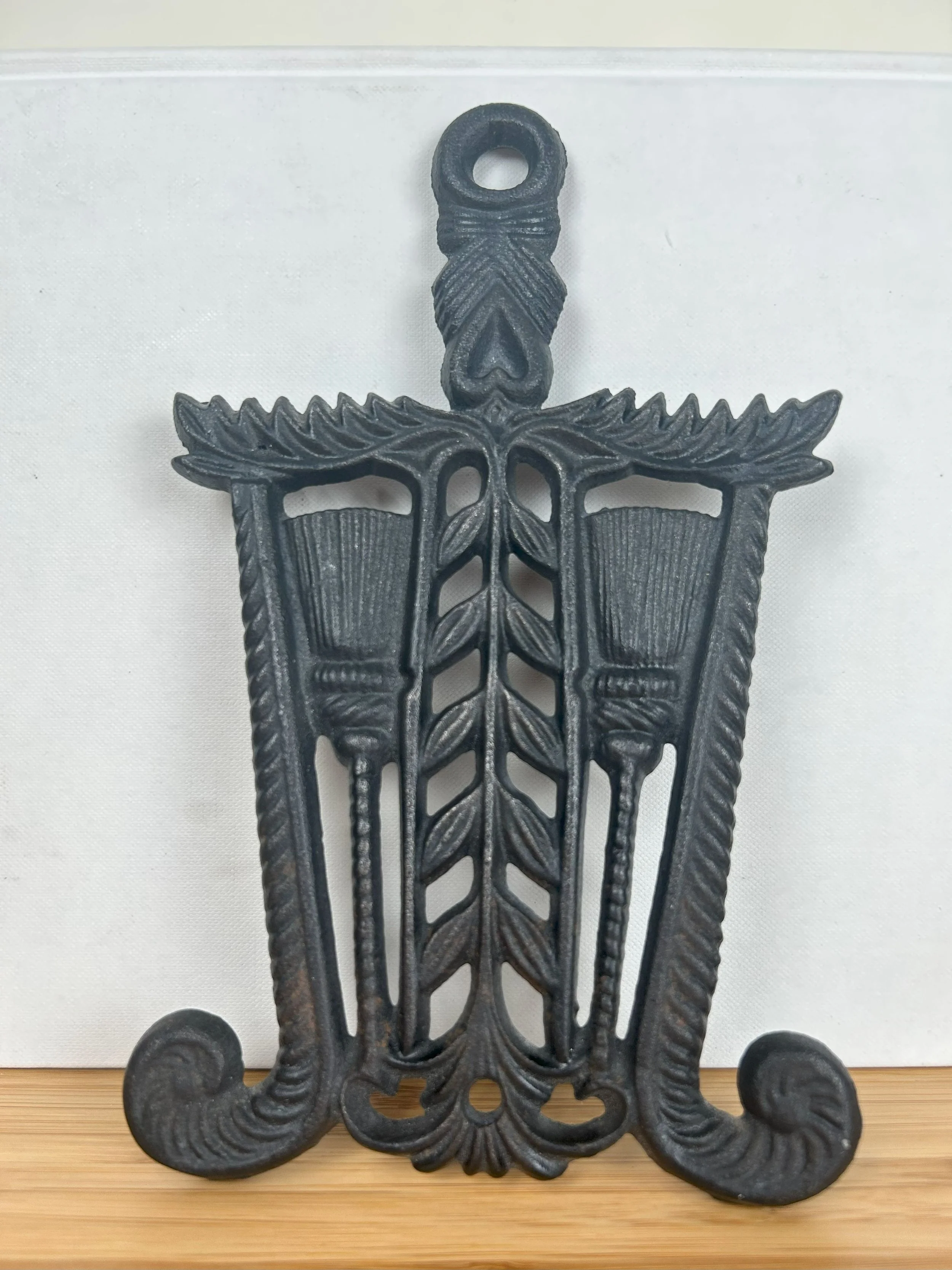 Art Deco Cast Iron Trivet