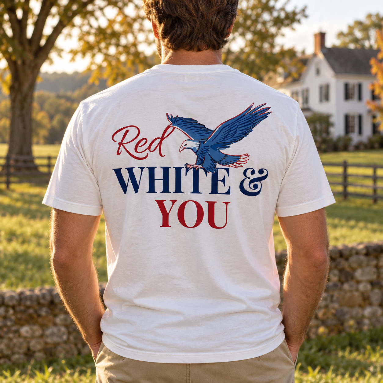 Red, White and You T-shirt on Person.png