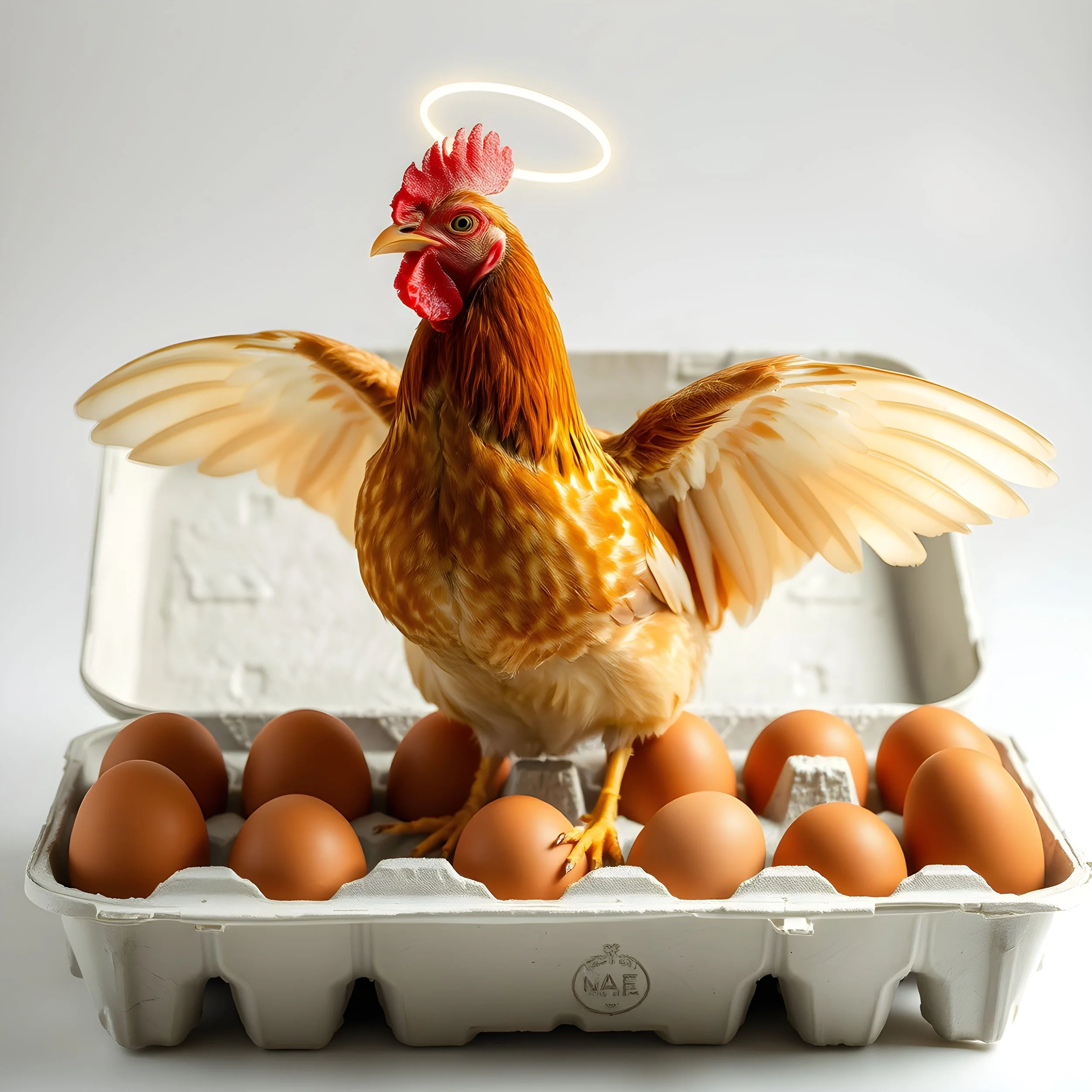 One Dozen Angel Wings Poultry Farm Eggs. Contact us for today's market price.