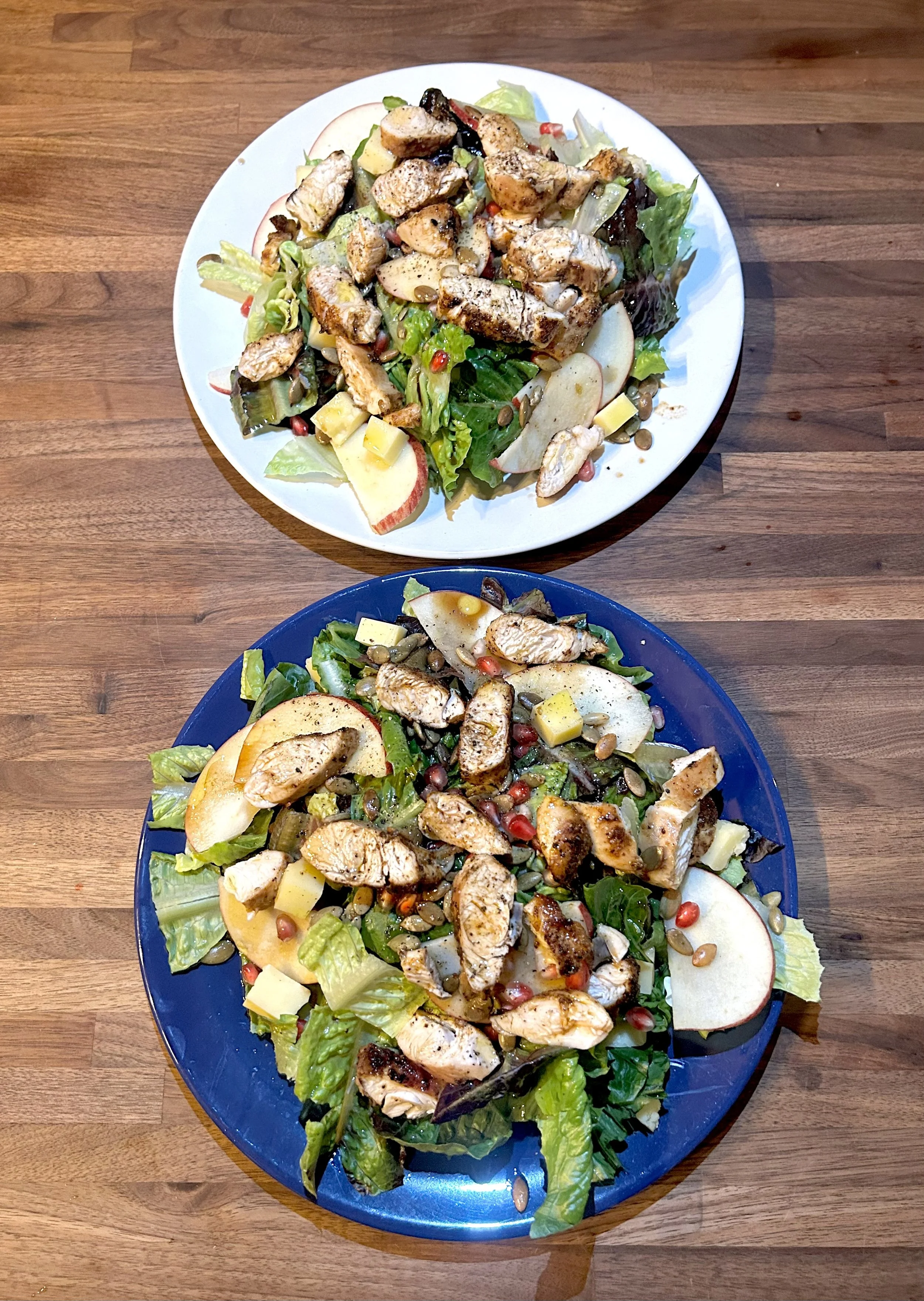 Simple Chicken, Fruit &amp; Cheddar Salad 