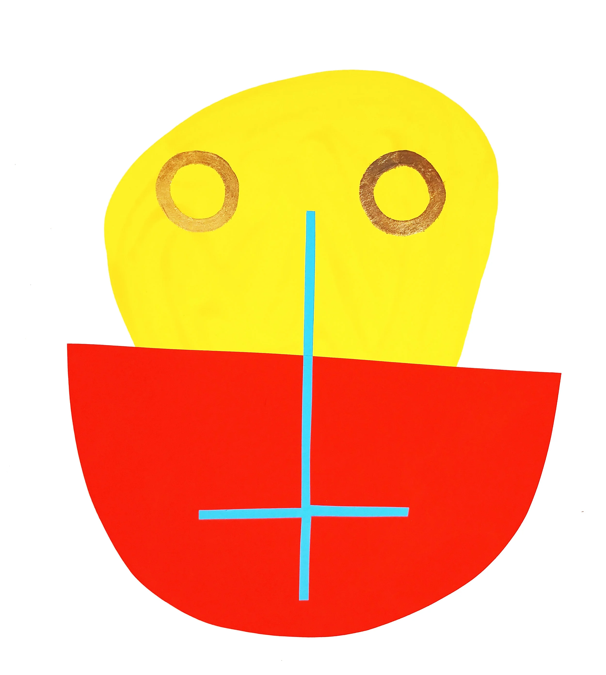 Two Golden Eyes Blue Cross