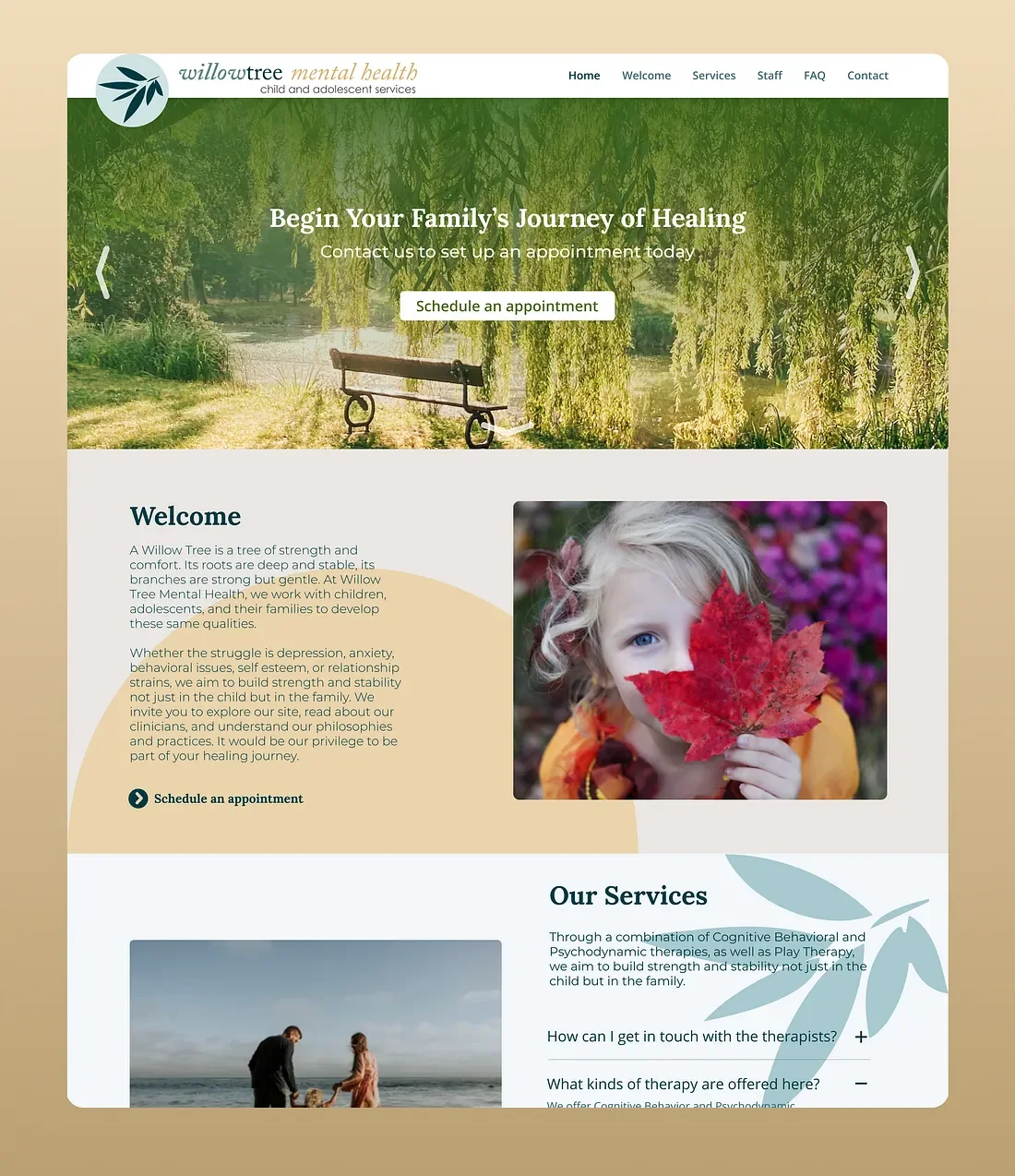 Case Study: Redesigning for Willow Tree Mental Health
