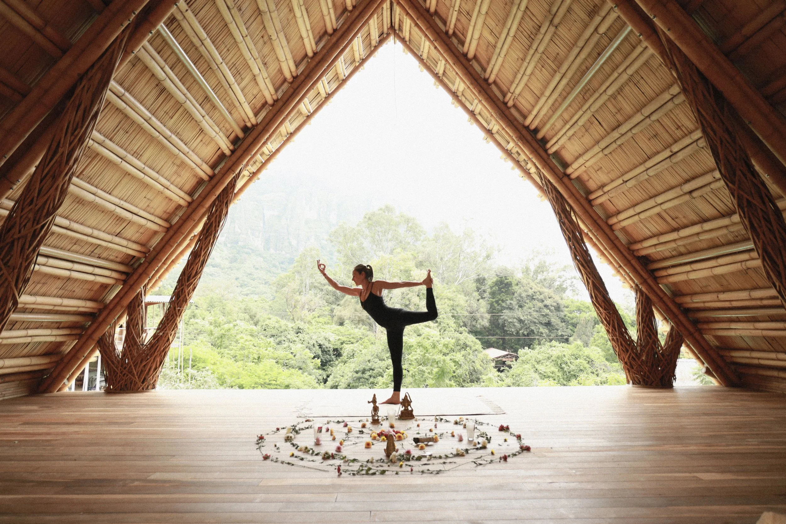 Sacred retreat space at Amate Camp in Mexico