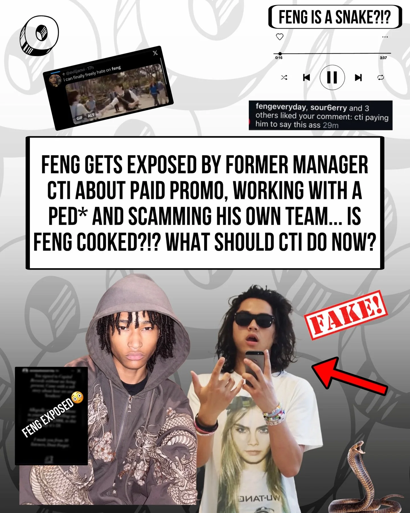 IS FENG COOKED?!? SEEMS LIKE A LOT IS GOING ON WE REALLY DON'T KNOW ABOUT... I HOPE THEY WORK THIS OUT AND I WONDER WHAT WILL HAPPEN NEXT FOR FENG🤔💭COMMENT YOUR THOUGHTS BELOW! 
#otownunderground  #feng #beef #ukrap #hyperpopdaily #ugs
