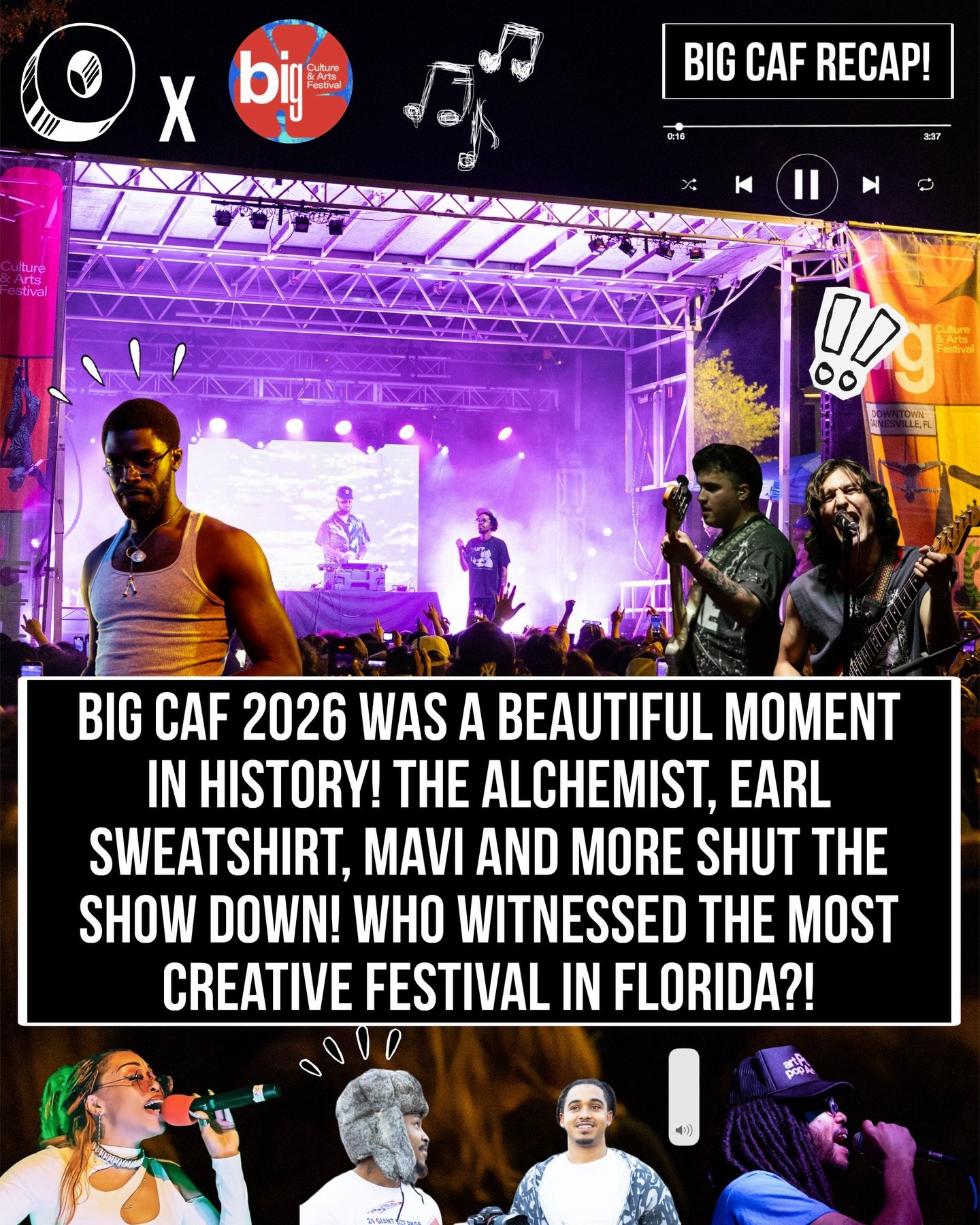 THANK YOU @bigcaaf FOR THE OPPORTUNITY TO COME COVER YOU FESTIVAL!✍️ INTERVIEWS NEXT , WHAT A CRAZY WEEKEND👀🤧
FOLLOW FOR MORE CONTENT🎱🔥⬇️
#otownunderground #bigcaf #festival #earlsweatshirt