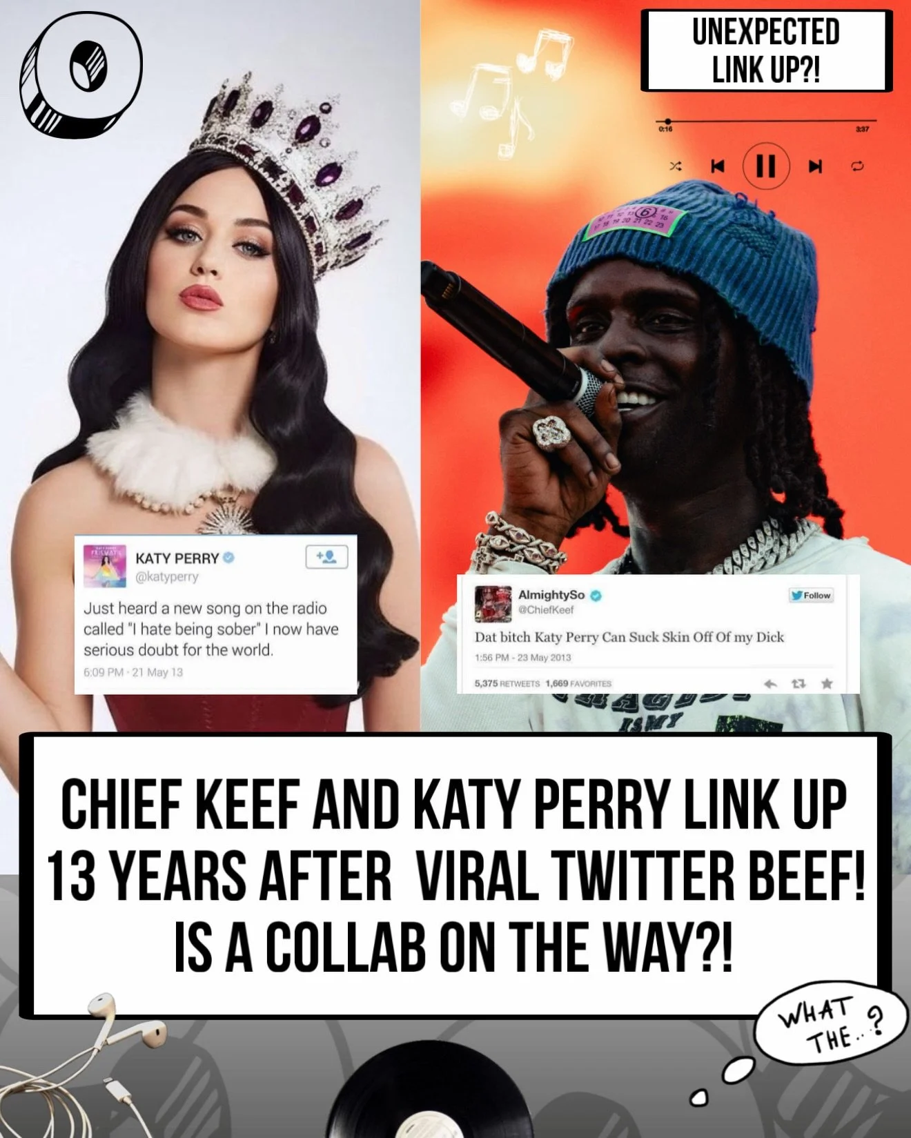 NAHH THIS IS A CRAZY LINK UP🤣😭 IF YOU KNOW LORE LOL, KING SOSA WITH PERRY 👀✍️ WHO REMEMBERS THE BEEF?🥹 IS THERE A COLLAB ON THE WAY🤧🔥!? 
FOLLOW FOR MORE UPDATES🎱🔥⬇️
#otownunderground #twitter #chiefkeef #katyperry #collab