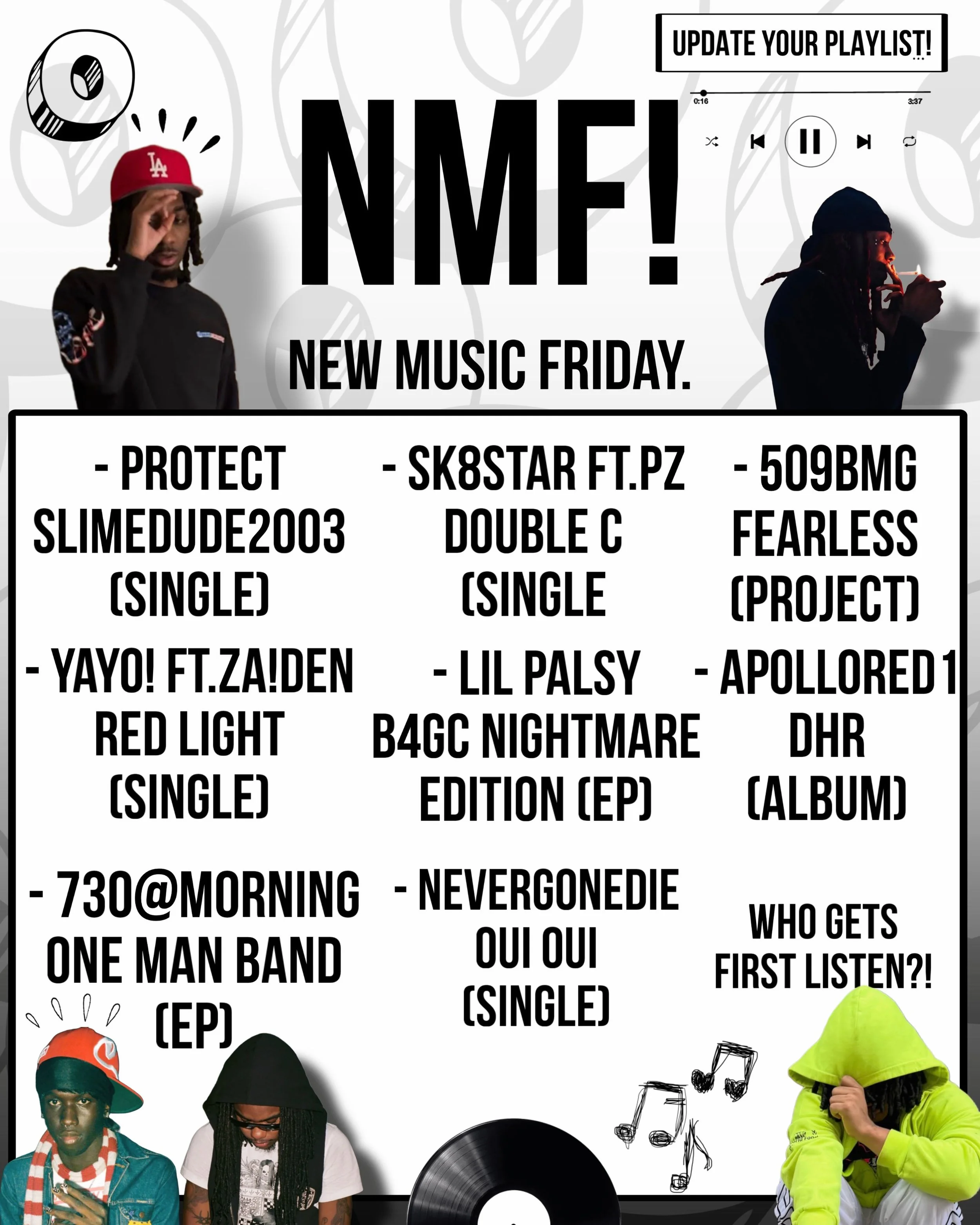CHECK OUT THIS WEEKS HEAT👀 DID THEY DELIVER ?? COMMENT WHAT WE SHOULD LISTEN TOO NEXT👀✍️ 
SHARE AND SUPPORT THESE NEW TUNES OTOWN! 🗣️😏
FOLLOW FOR MORE CONTENT🎱🔥⬇️
#otownunderground #nmf #playlists sting #newunderground