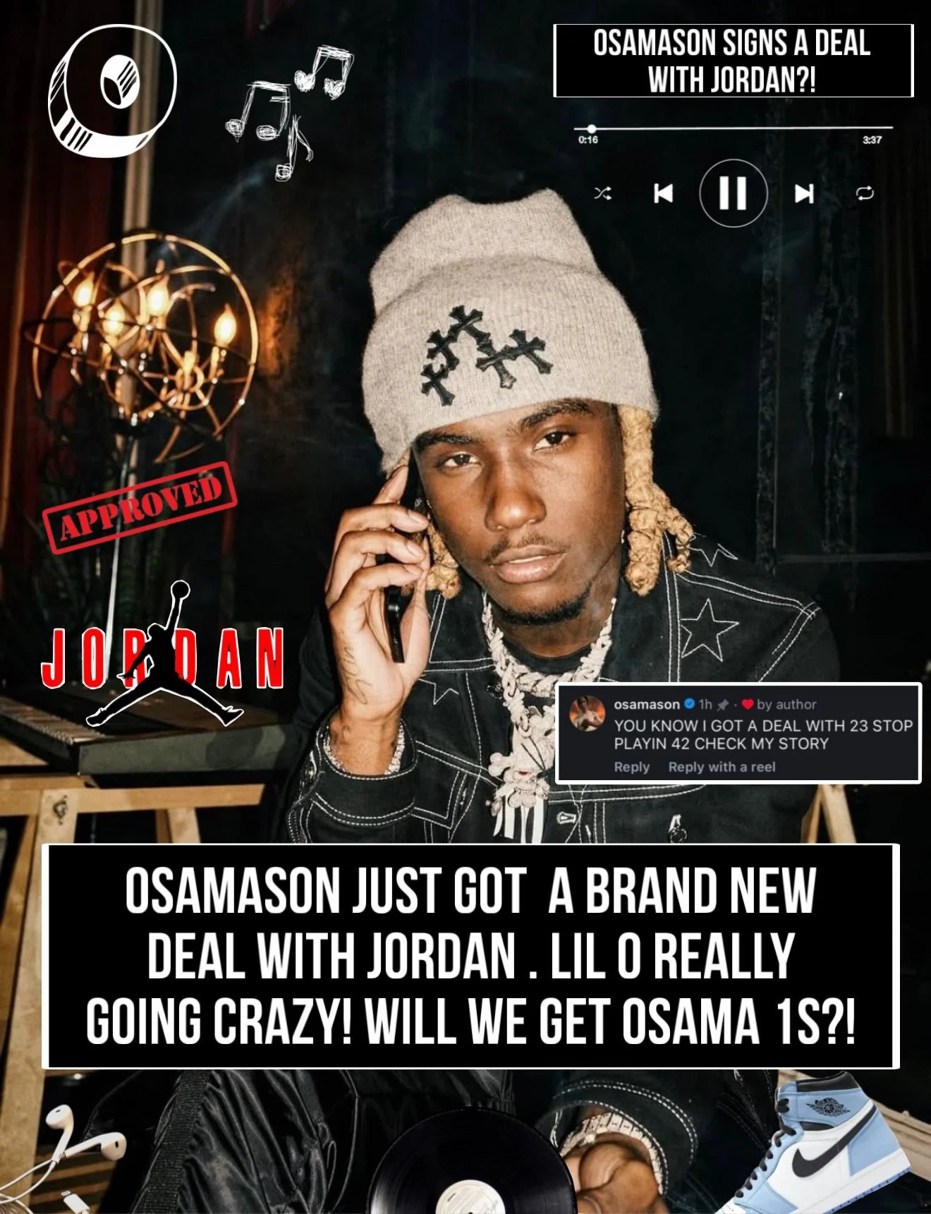 LIL O IS 23 WITH A DEAL FROM 23??👀😭🔥 FEELS UNREAL HIS PROGRESS UP UNTIL THIS POINT! ARE YOU COPING THE COLLAB!👀 WHO SHOULD GET A DEAL NEXT?!🤨👀
FOLLOW FOR MORE CONTENT🎱🔥⬇️
#otownunderground #jordan #osamason #lilo #collab