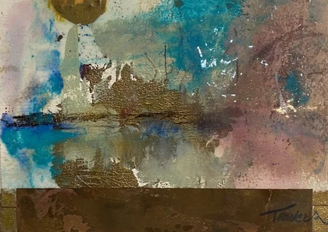 The Gold Coast | Encaustic | 10" x 12" | $195