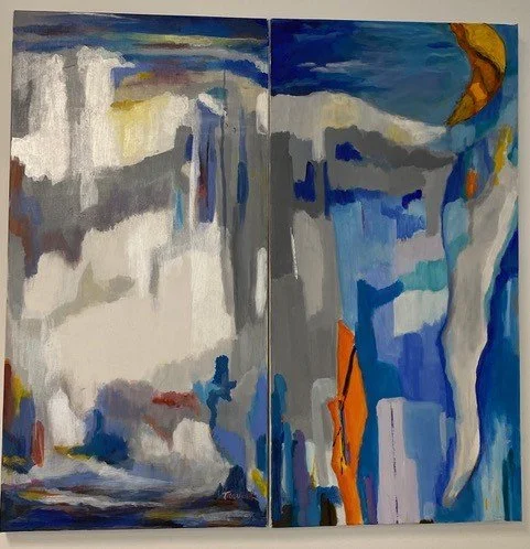 Coastal Colors | Diptych | 36" x 35" | $1500