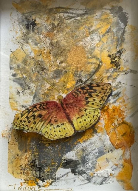 Madam Butterfly | Mixed Media | 5" x 7" | $175