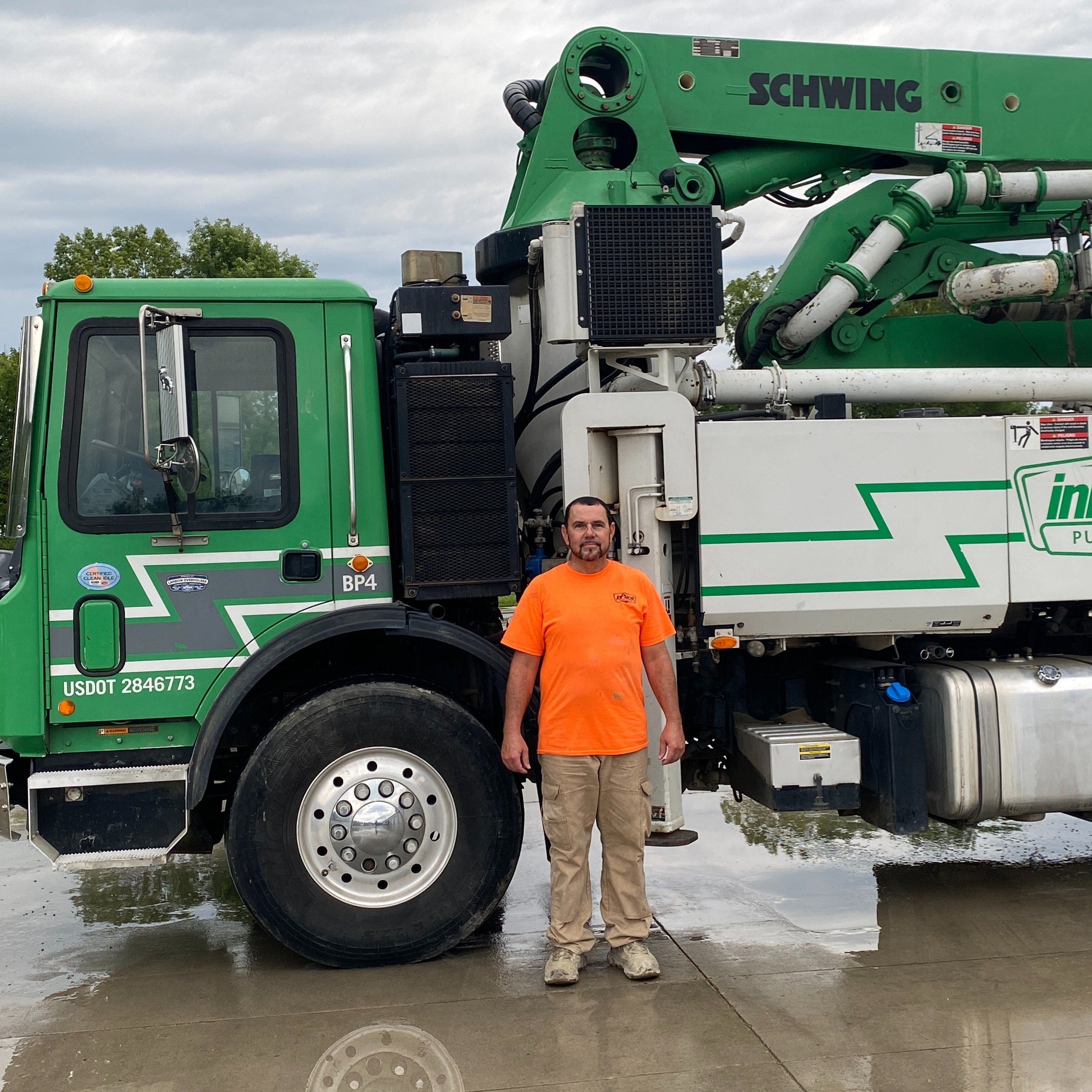 We are excited to introduce Joe, our new hire. Joe will be operating the 32 meter pump and has already had great customer feedback regarding his performance and great attitude. We're privileged to have Joe on our team.