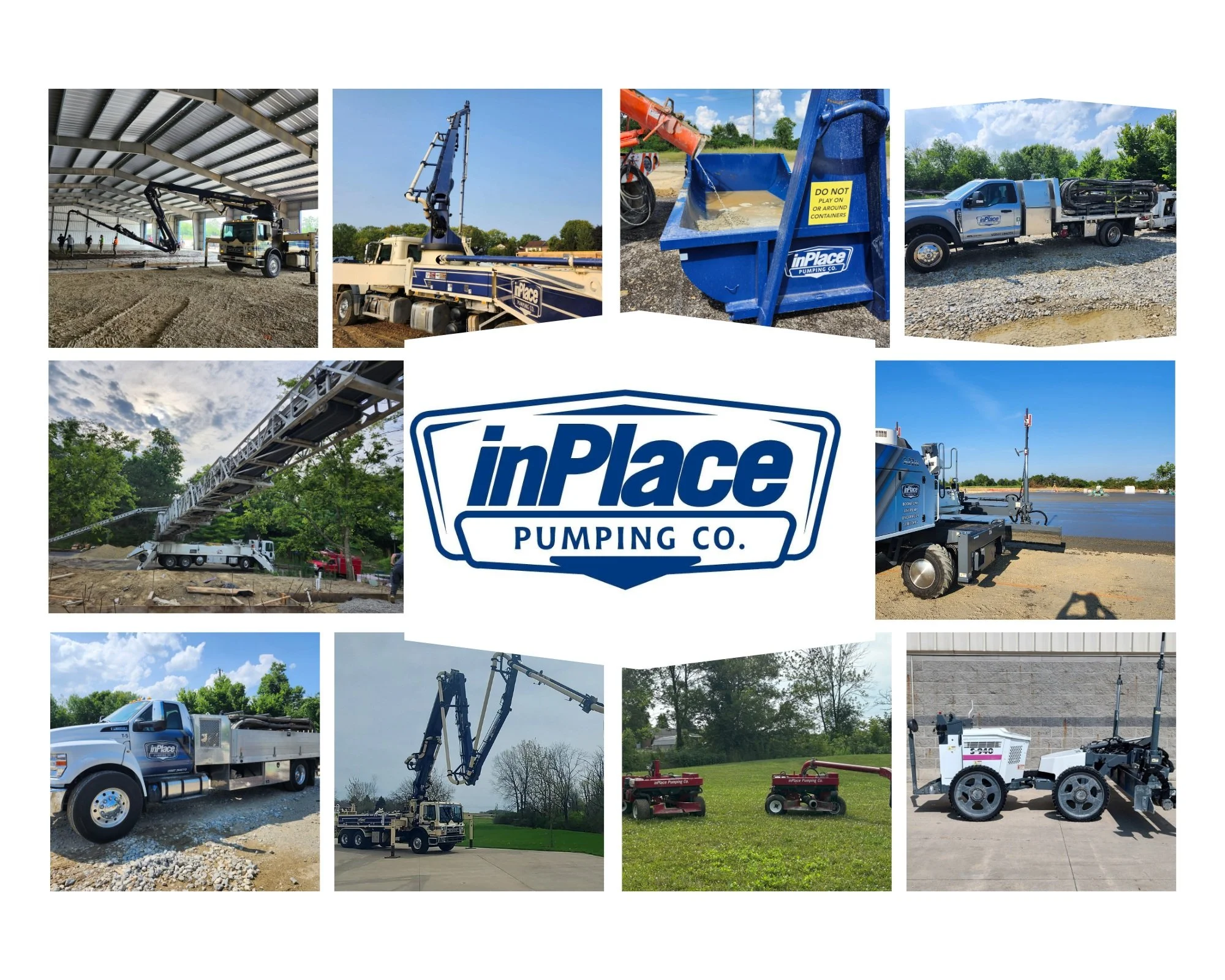 You supply the concrete and the crew and we'll supply the rest. We've got Loop Belts for putting down gravel, line pumps and boom pumps for placing concrete, laser screeds for leveling slabs and concrete washout containers for cleaning up. One call t