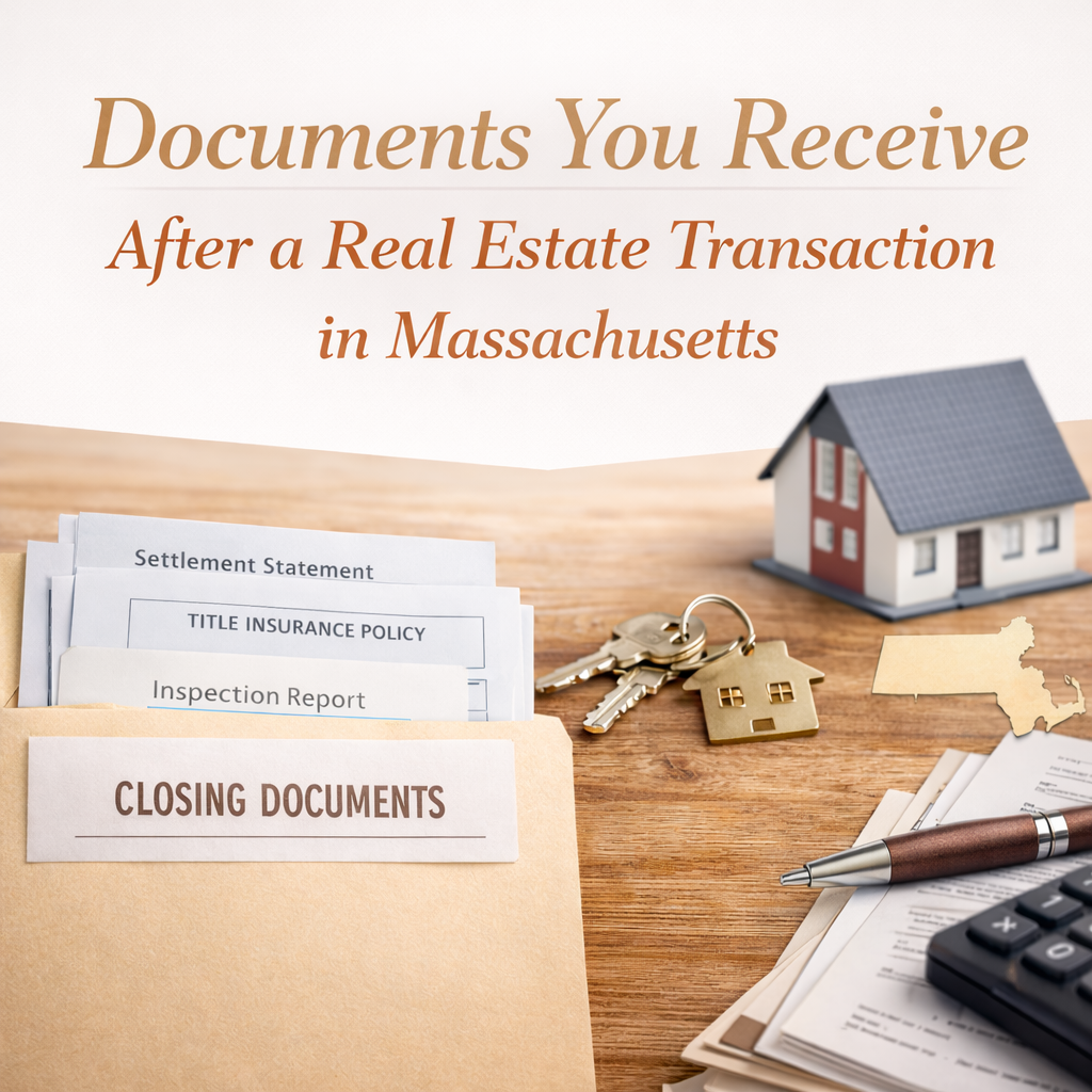Documents You Receive After a Real Estate Transaction in Massachusetts