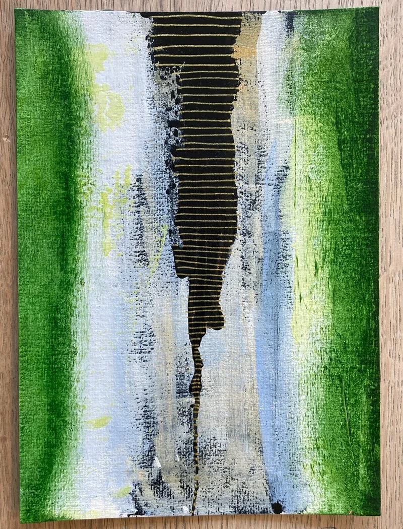 Acryl på papir / 12x18 cm