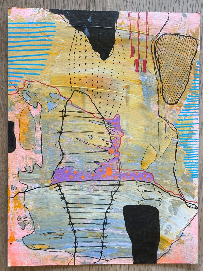 Acryl på papir / 12x18 cm