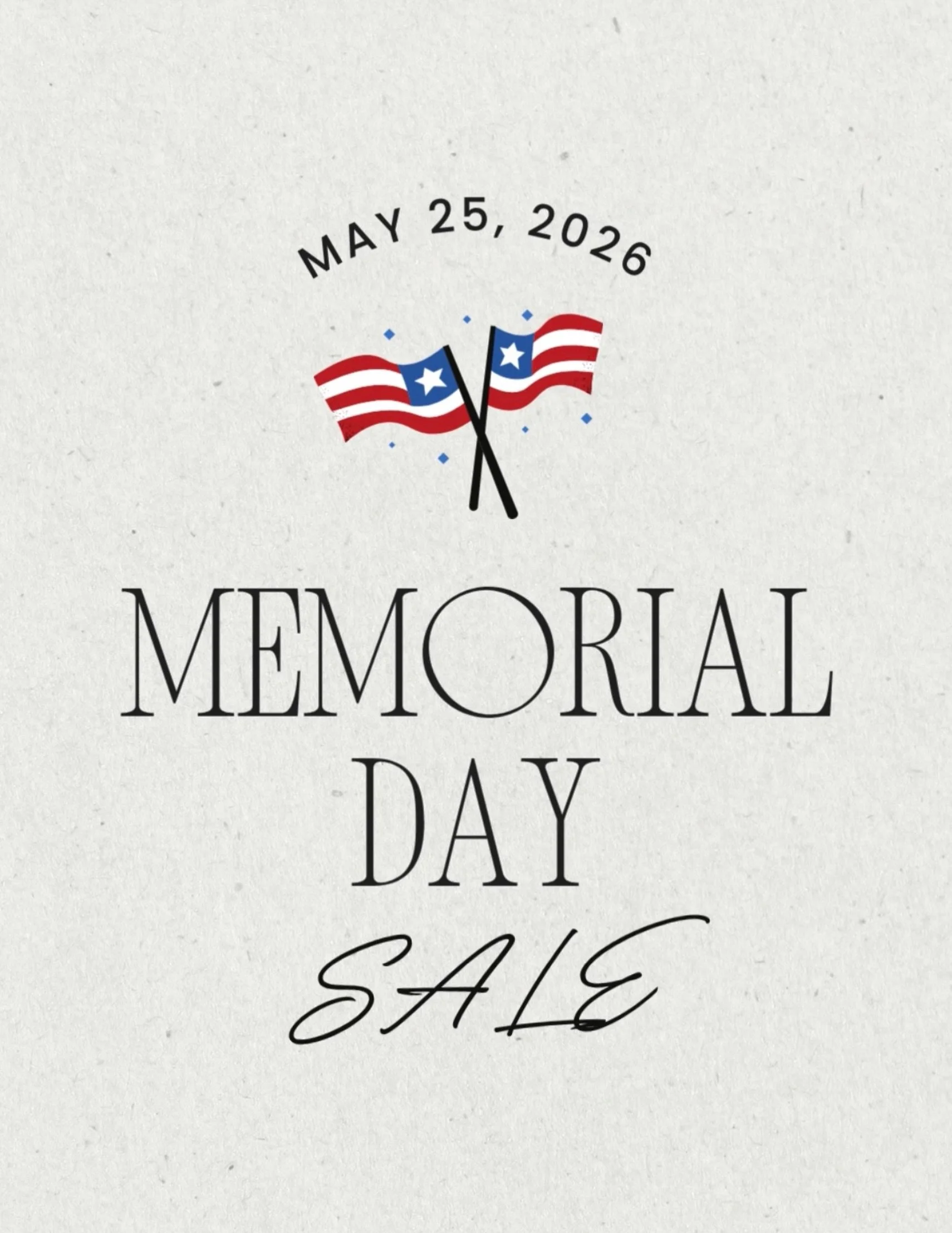 MEMORIAL DAY SALE 🇺🇸

Tickets are now ONLY $22 per person! 
Don&rsquo;t miss out - this special ends Tuesday, May 26th @12 

Grab your tickets before the deal is gone! 🤍