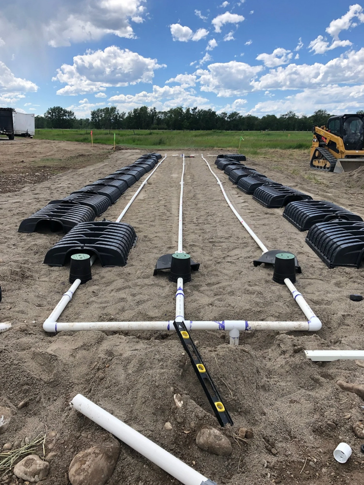 Septic system and drain field installation in the Gallatin Valley MT