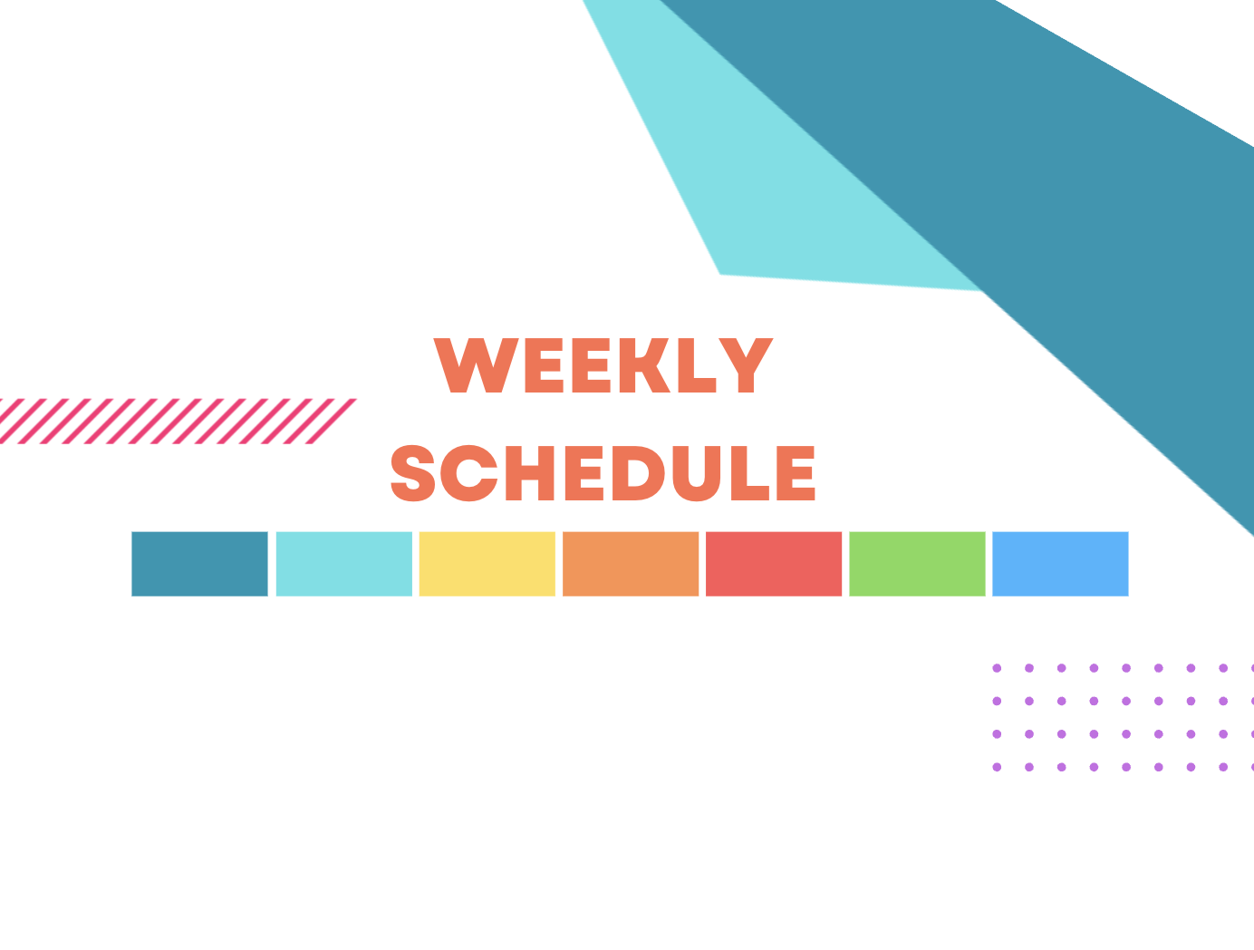 Visual Weekly Schedule + Icons